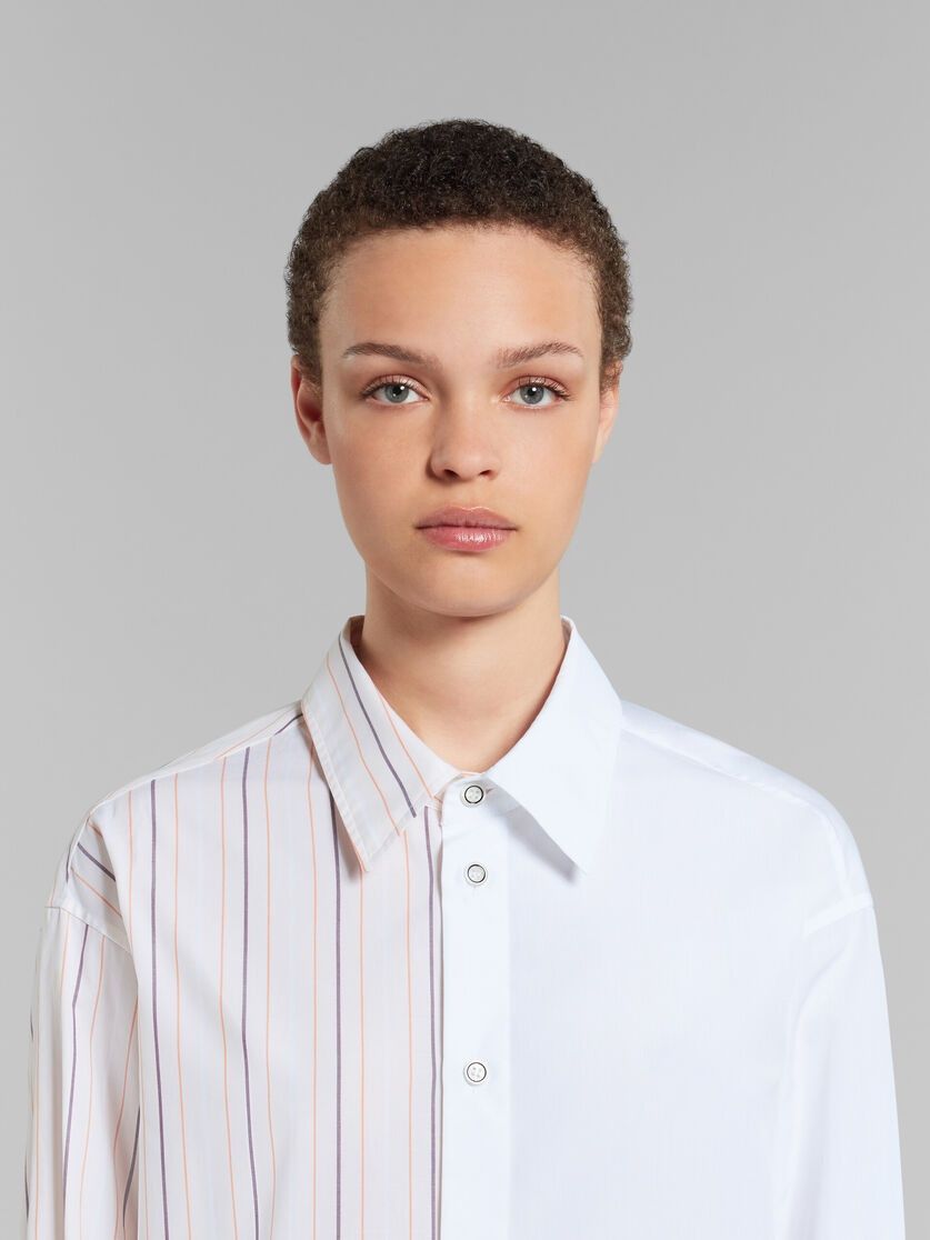 Marni o1f1d3z0825 Striped Organic Patchwork Shirt in Multicolor Size XL / US 12-14 / IT 48-50 - 4 Thumbnail