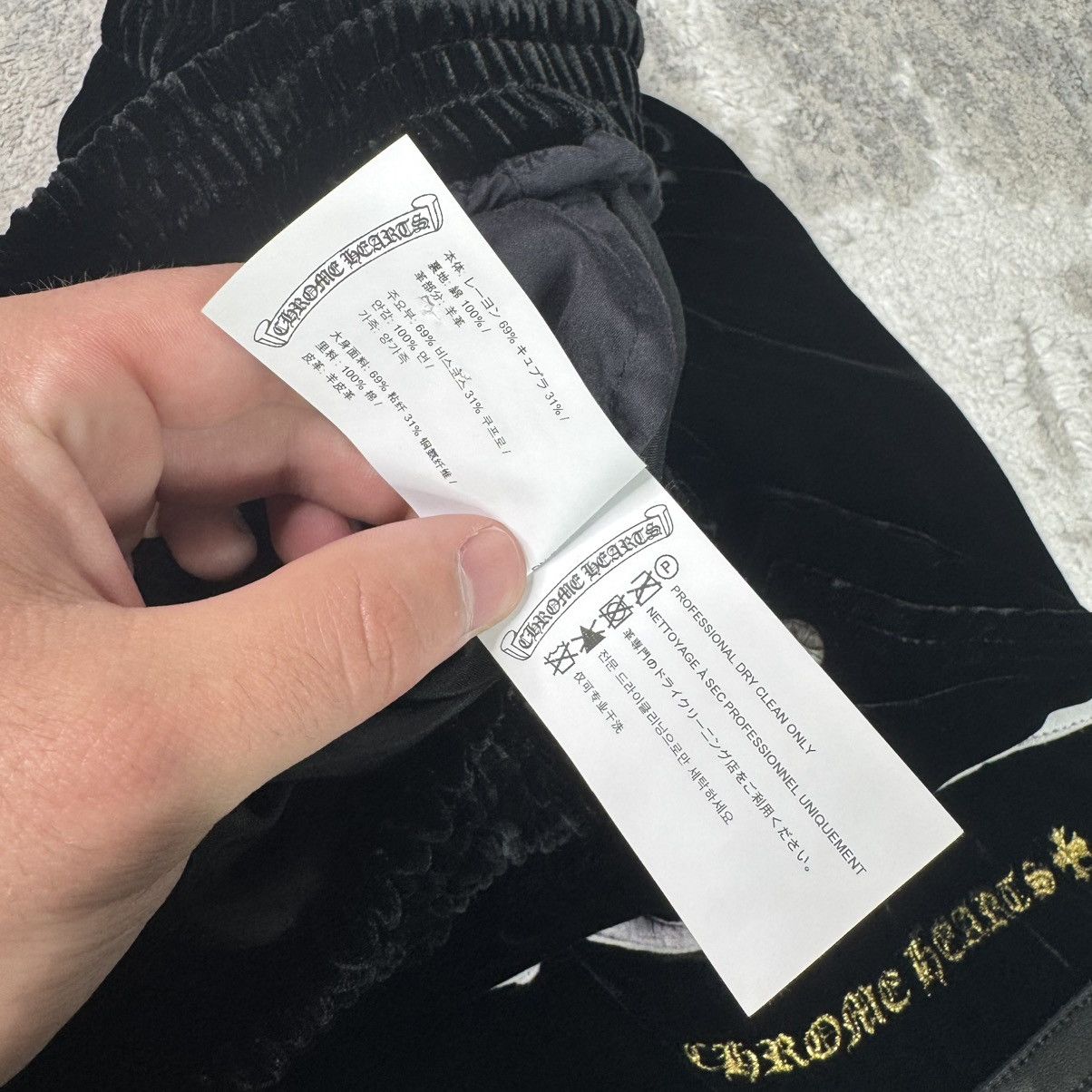 Chrome Hearts Velour leather track pant Size US 36 / EU 52 - 17 Thumbnail