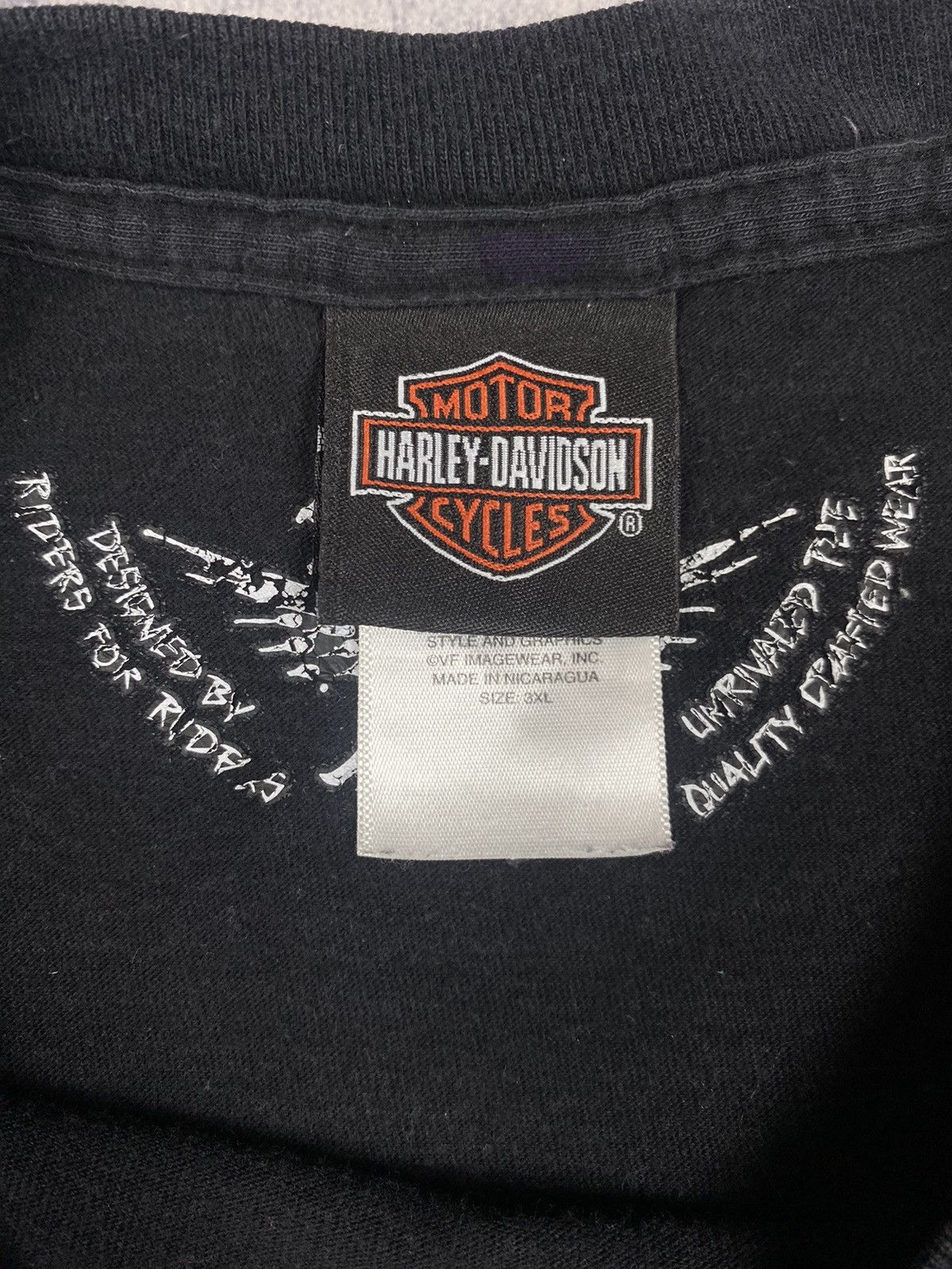 Harley Davidson × Vintage Vintage Harley Davidson Warres England graphic tee 90’s Size US XXL / EU 58 / 5 - 14 Thumbnail