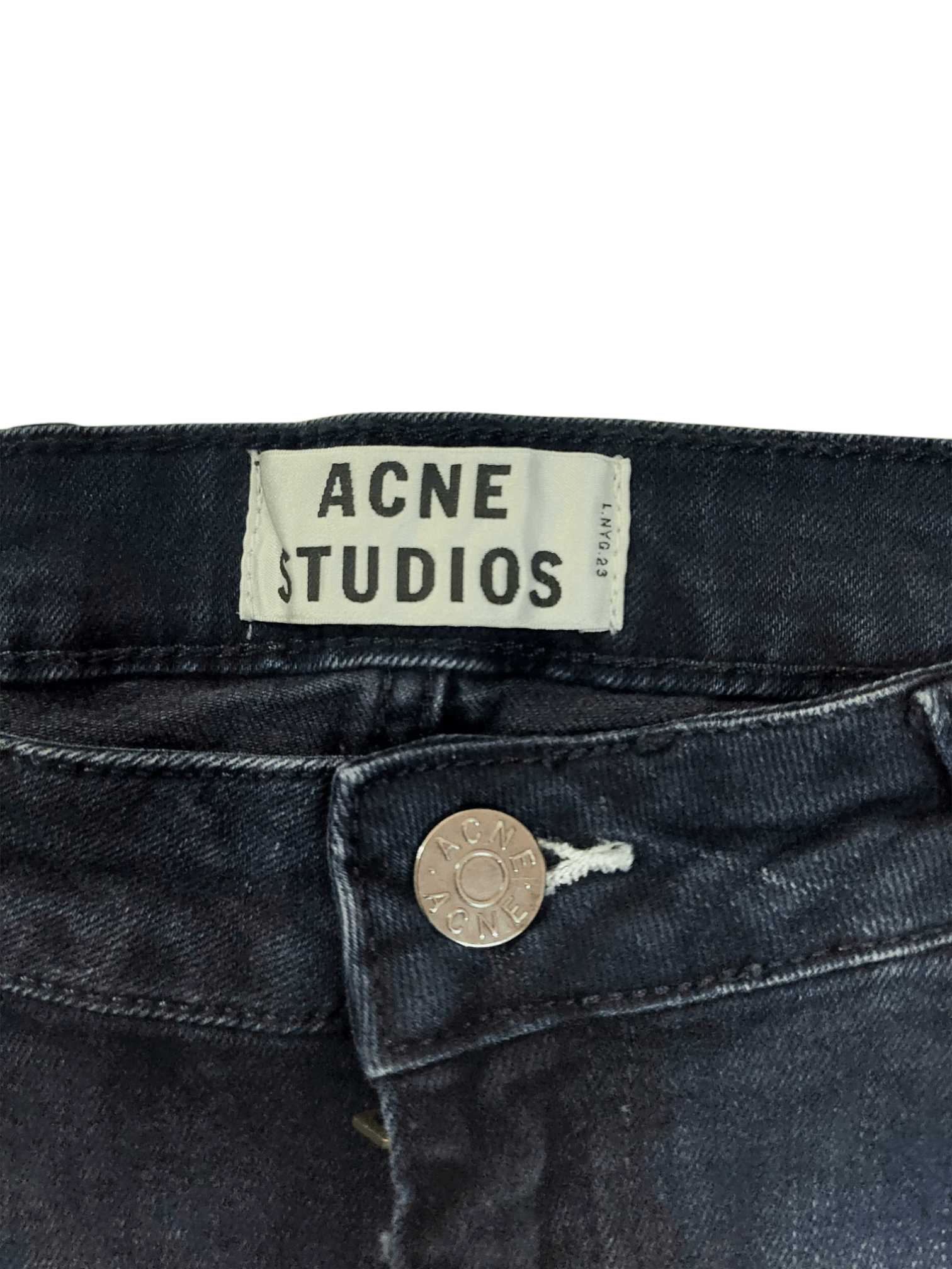 Acne Studios Flex Basement Skinny Black Jeans