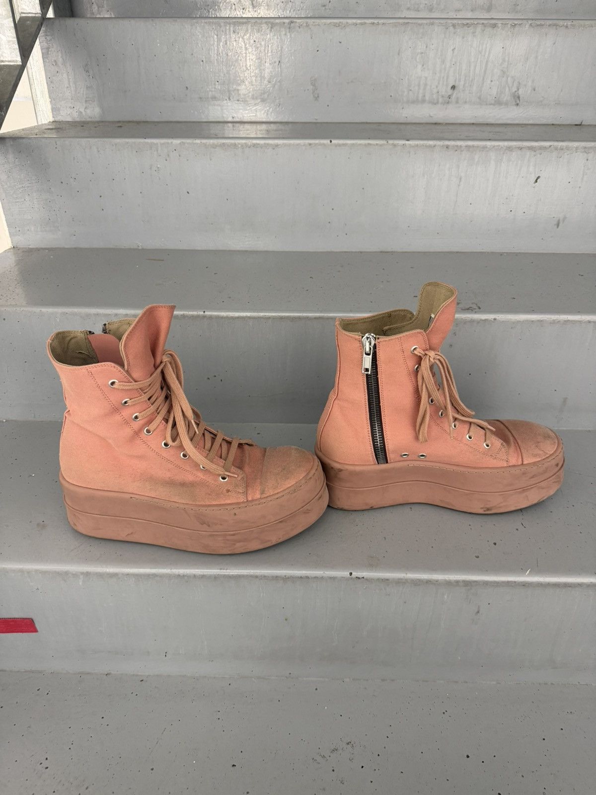 Rick Owens Drkshdw Rick Owens Drkshdw Double Bumper Ramones Size US 10 / EU 43 - 2 Thumbnail