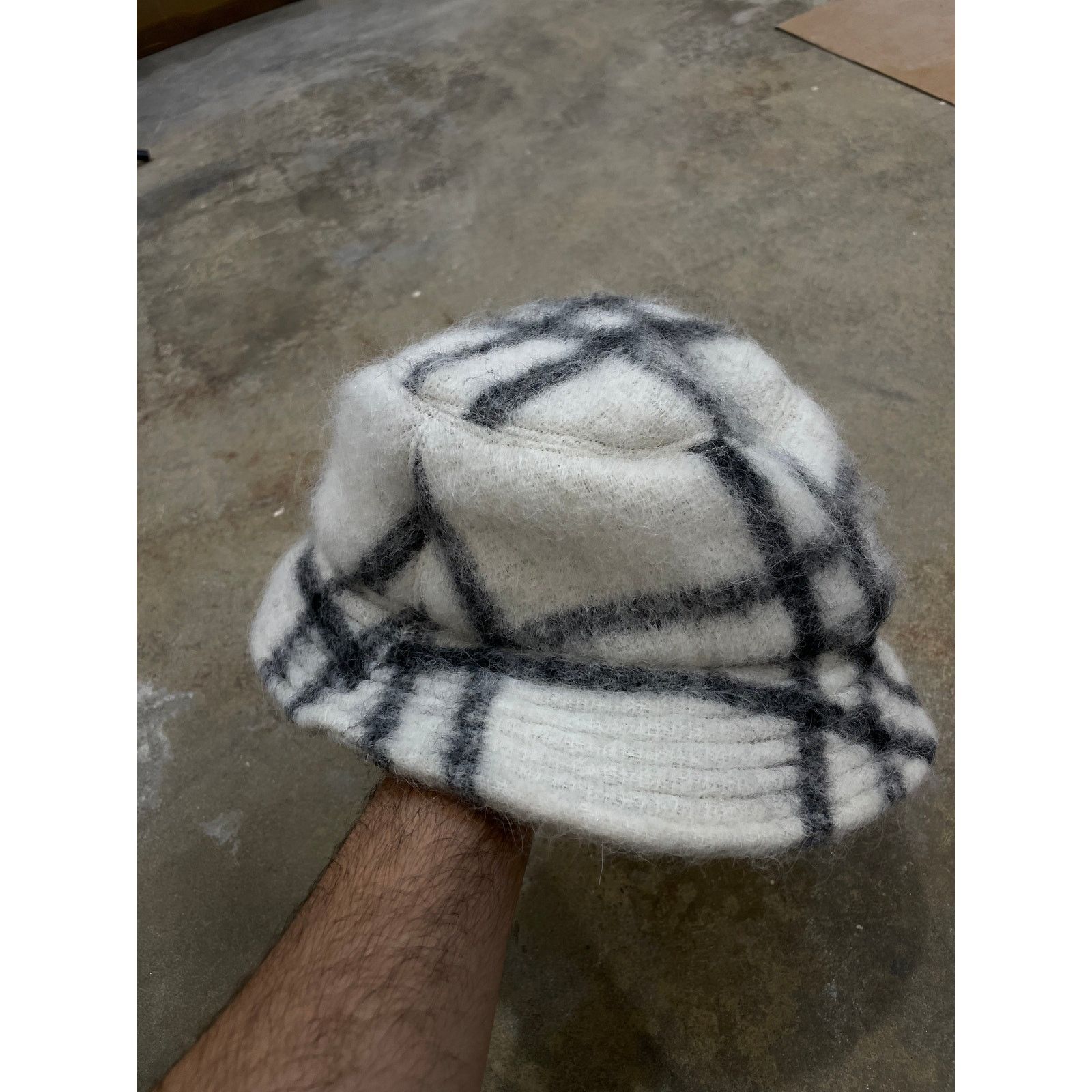 Marni Marni Fur Bucket Hat Black White Large New Size ONE SIZE - 2 Thumbnail