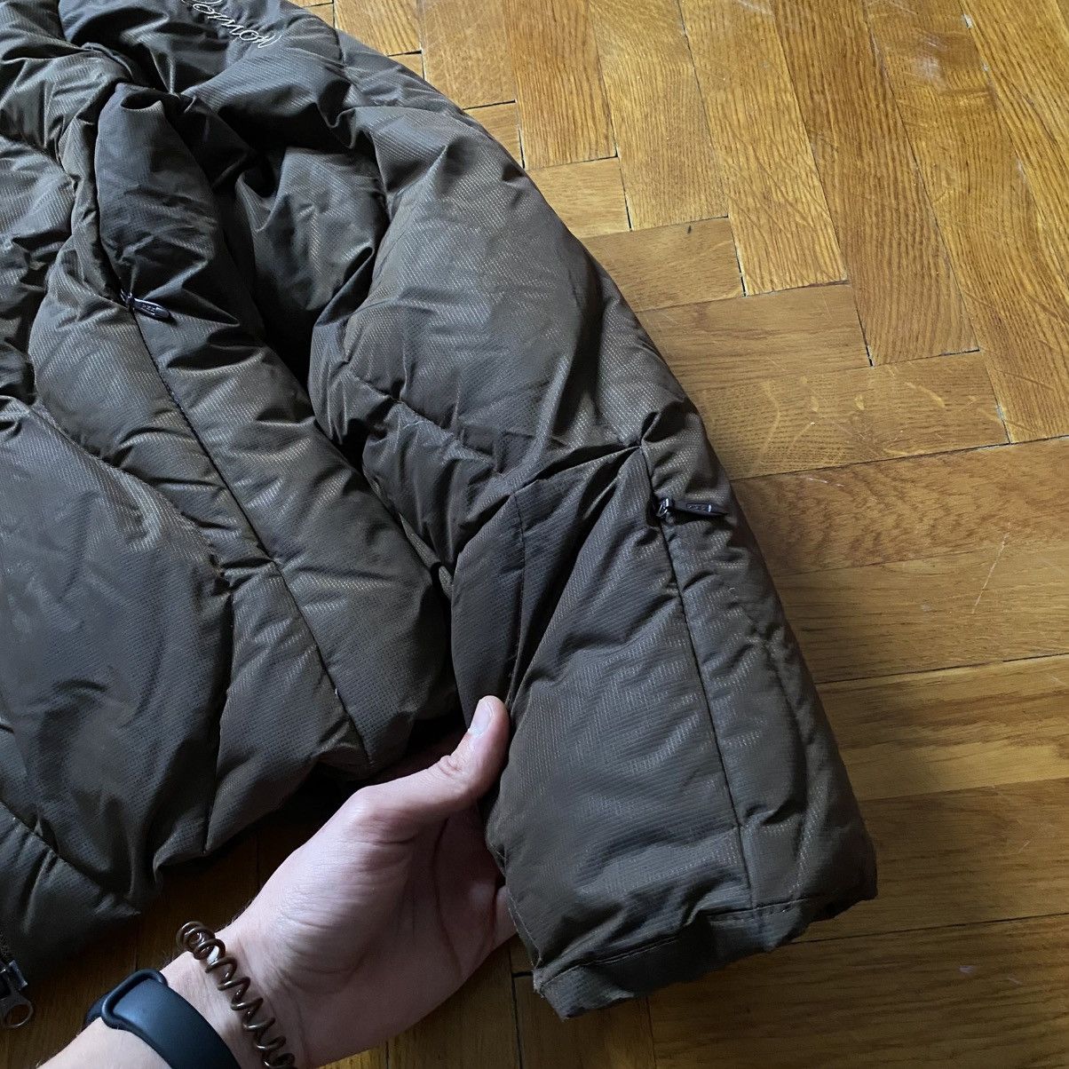 Salomon SALOMON Y2K BROWN DOWN PUFFER JACKET Size M / US 6-8 / IT 42-44 - 4 Thumbnail