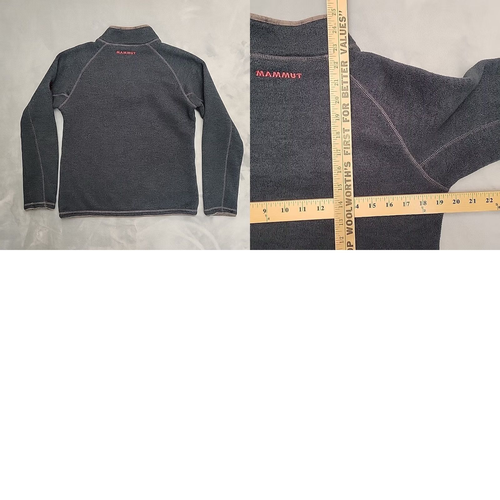 Mammut Mammut Fleece Pullover Women Medium Gray 1/4 Zip Gorpcore Hiking Outdoor Size M / US 6-8 / IT 42-44 - 8 Thumbnail