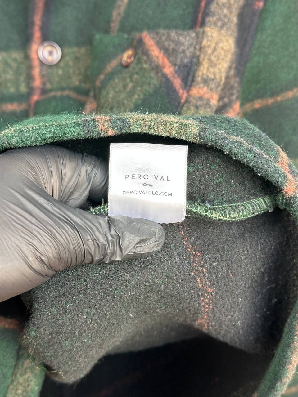 Percival Percival Dax Check Jacket Borg Lined Green Shacket Overshirt Size US L / EU 52-54 / 3 - 13 Thumbnail
