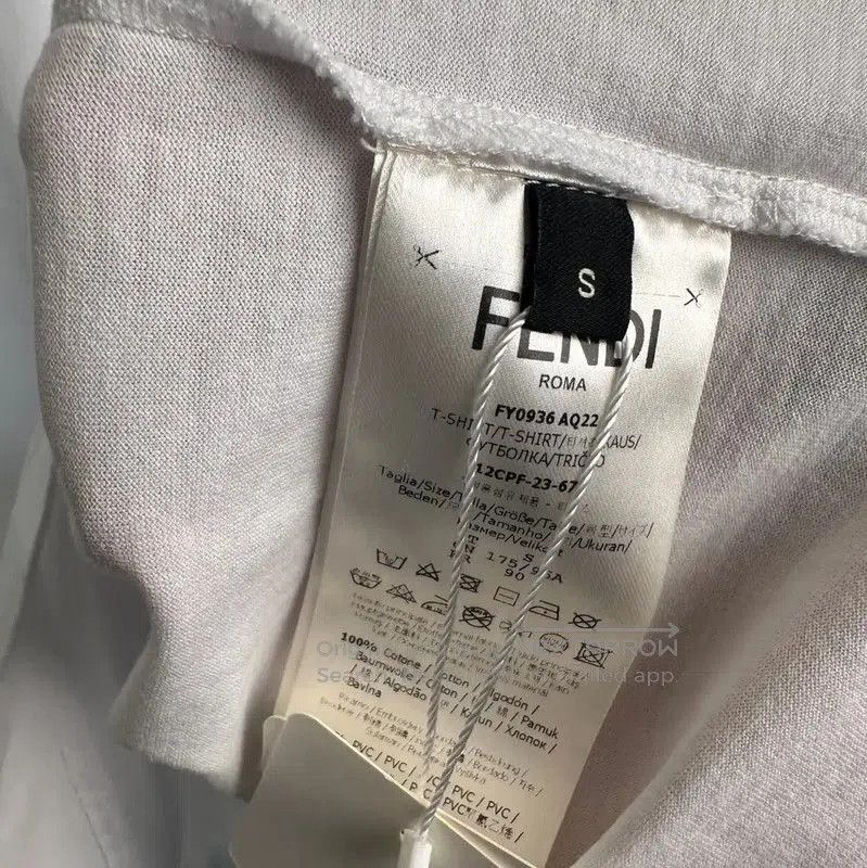 Fendi Fendi White Cotton Graphic Men's T-Shirt . Size US S / EU 44-46 / 1 - 4 Thumbnail