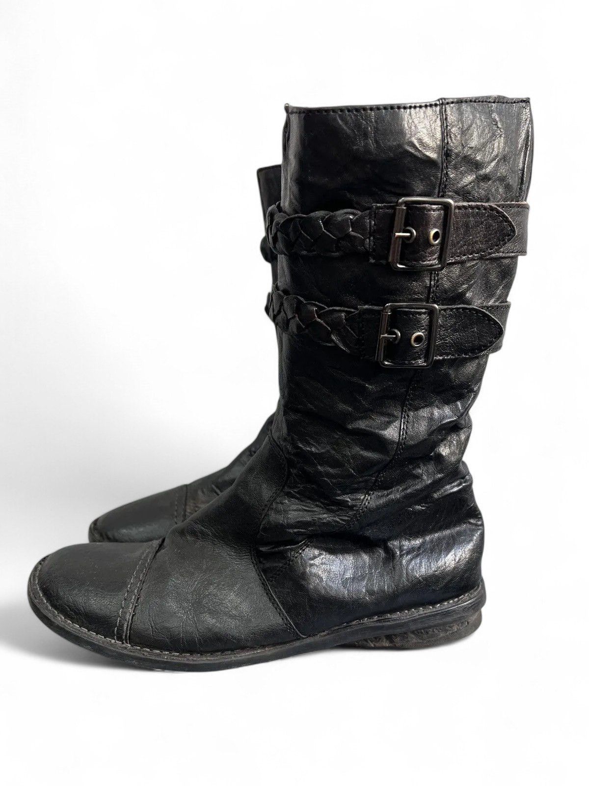 Hedi Slimane Rare boxing 14th addiction style leather moto boots hype Size US 8 / EU 41 - 5 Thumbnail