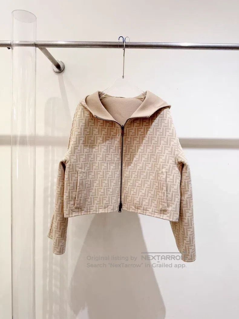 Fendi Fendi Full Logo Overcoat Size S / US 4 / IT 40 - 3 Thumbnail