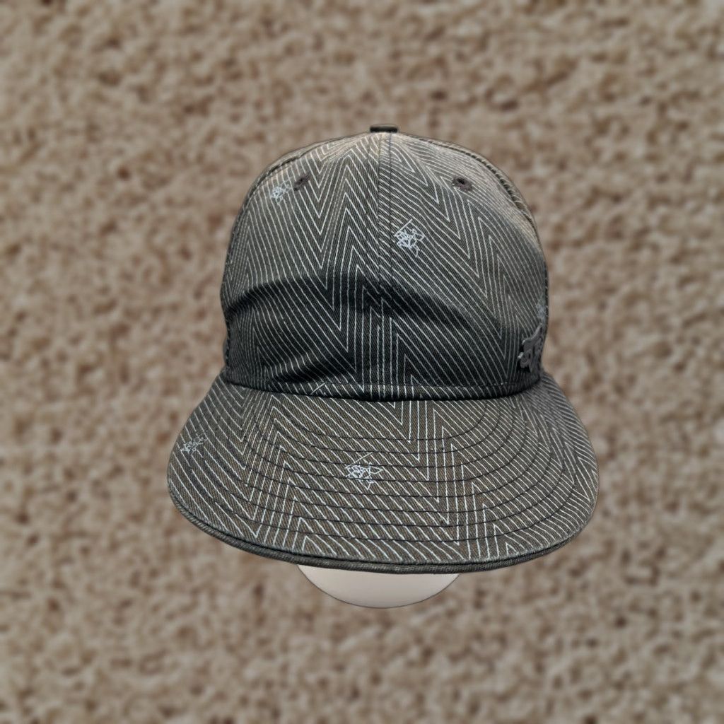 New Era New Era Fox Racing Hat Cap Fitted 7 1/4 Adult Black Cotton Geometric AOP 100% Nylon? Wait. Size ONE SIZE - 1 Thumbnail