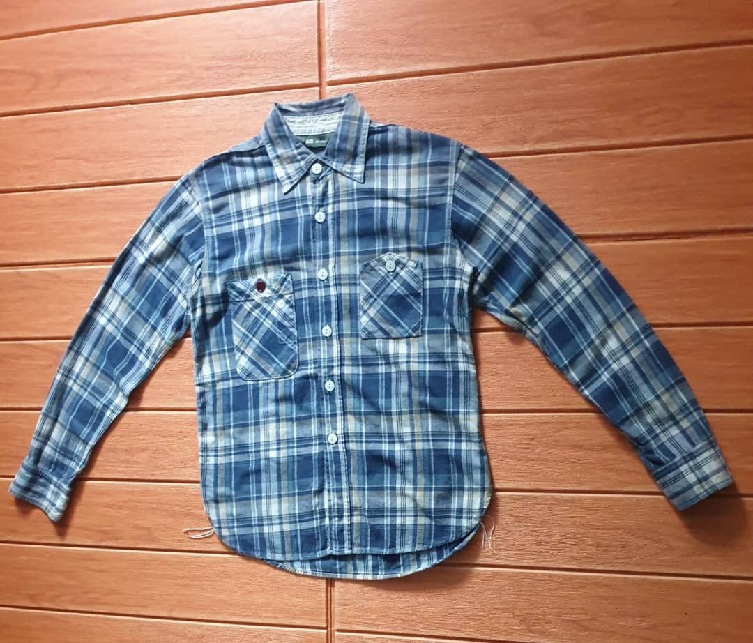 FOB Factory 💥Fob Factory checkered Japanese brand chambray shirt Size US S / EU 44-46 / 1 - 5 Thumbnail