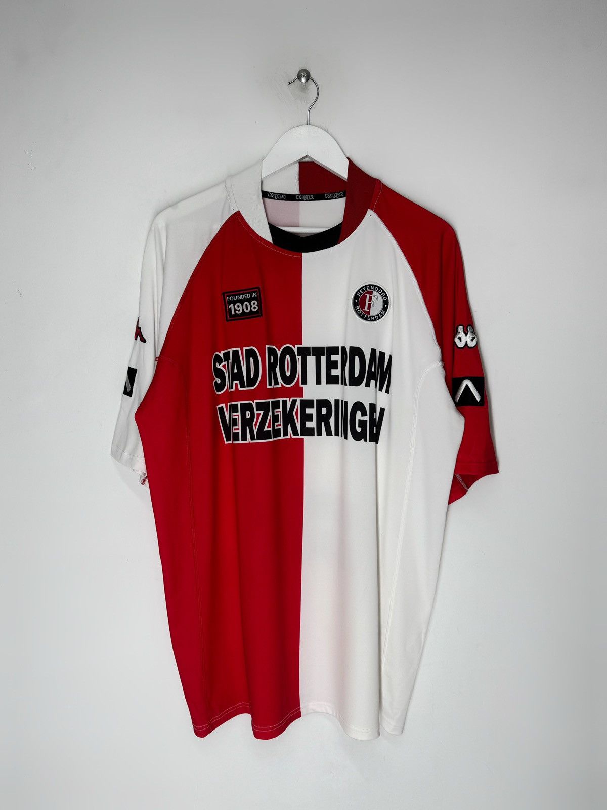 Kappa Kappa Feyenoord 2002 2003 Home Football Shirt Jersey Size US XL / EU 56 / 4 - 1 Thumbnail