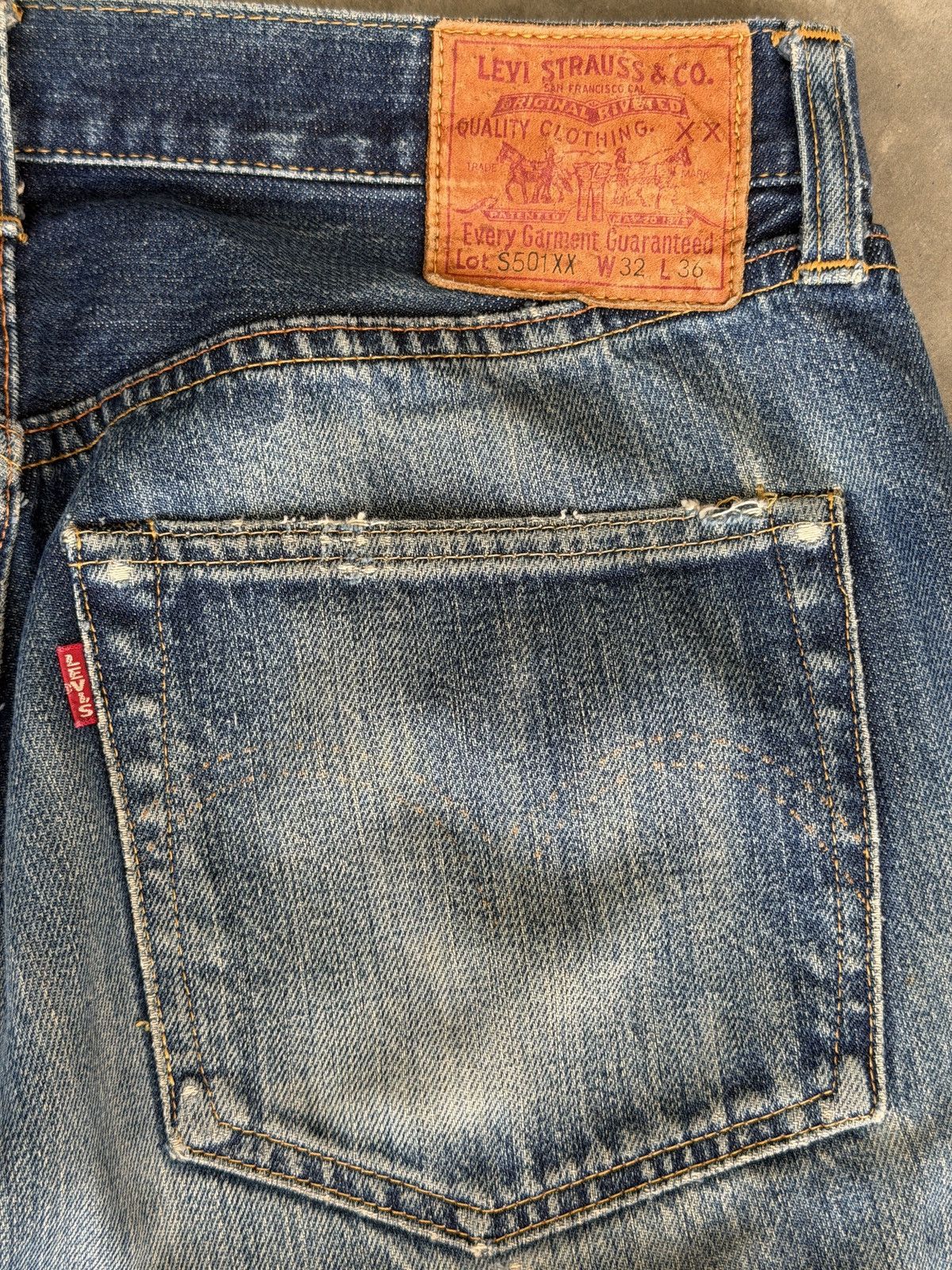 Levi's Vintage Clothing Levis LVC selvedge 501xx denim Size US 30 / EU 46 - 5 Thumbnail