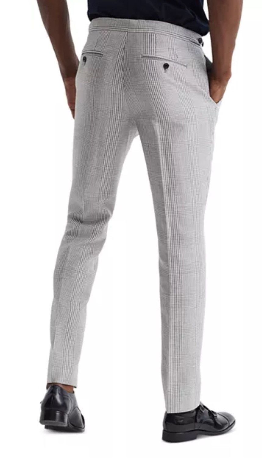 Reiss NEW Men’s Reiss Matinee Slim Power Trouser Grey 34 Waist Size 34R - 1 Thumbnail