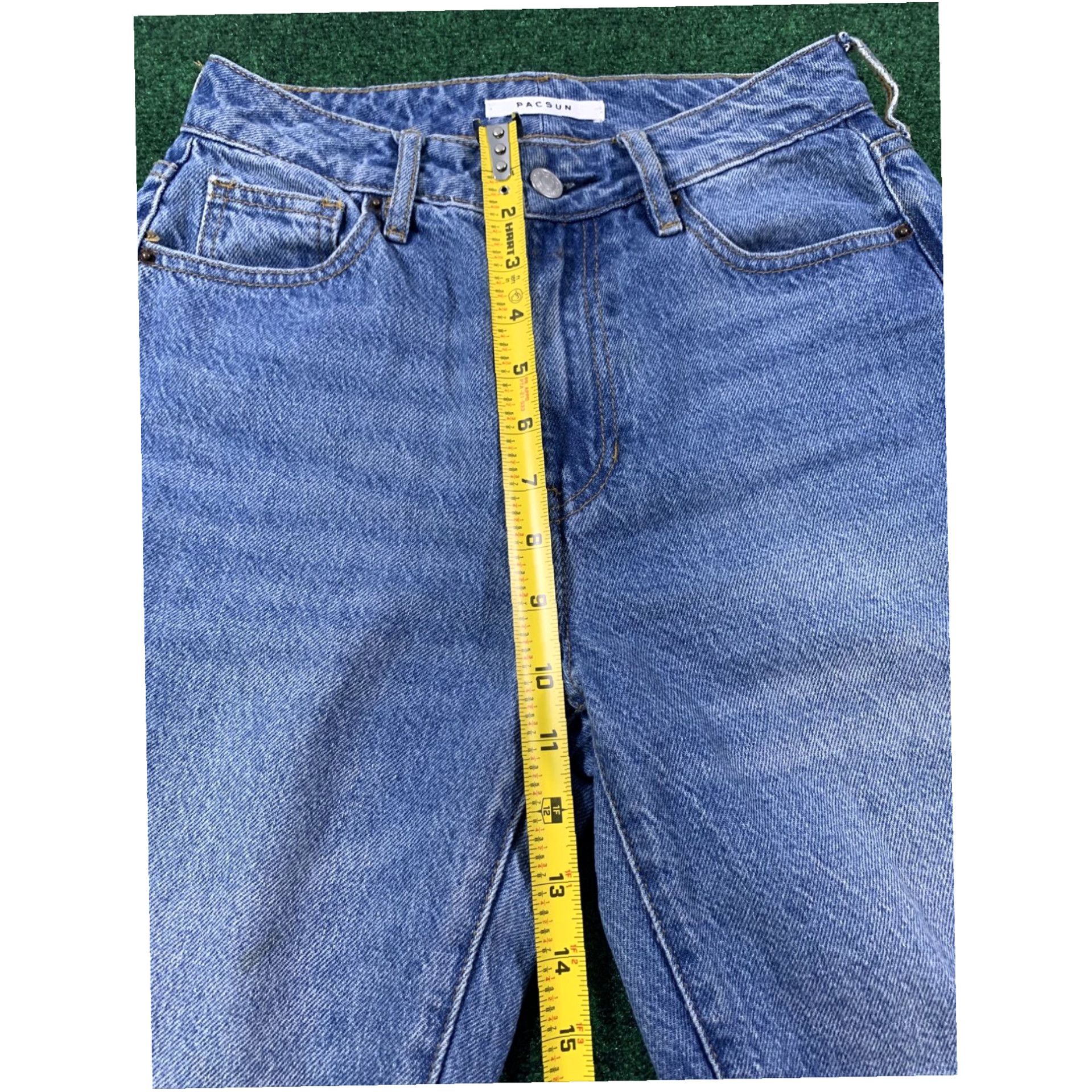 Pacsun PACSUN Women's High Rise Slim Blue Denim Jeans Size 24 Slit Bottoms Size 42" / US 20 - 3 Thumbnail