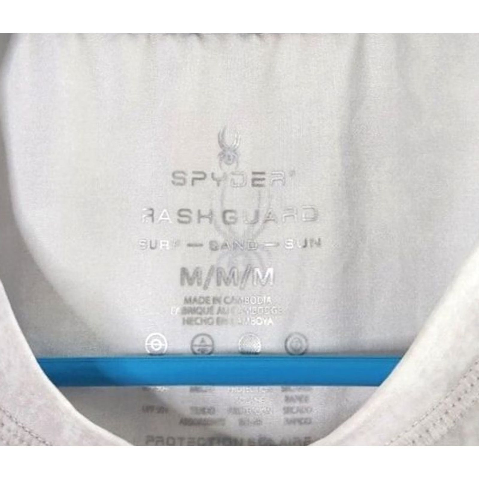 Spyder Spyder Rash Guard T-Shirt Mens M Long Sleeve UPF 50+ Quick Dry Gray Shirt Size US M / EU 48-50 / 2 - 8 Thumbnail