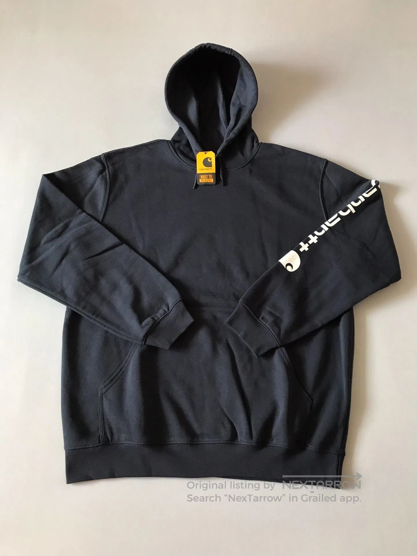 Carhartt Carhartt K288 472 Navy Hooded Sweatshirt. Size US L / EU 52-54 / 3 - 1 Thumbnail