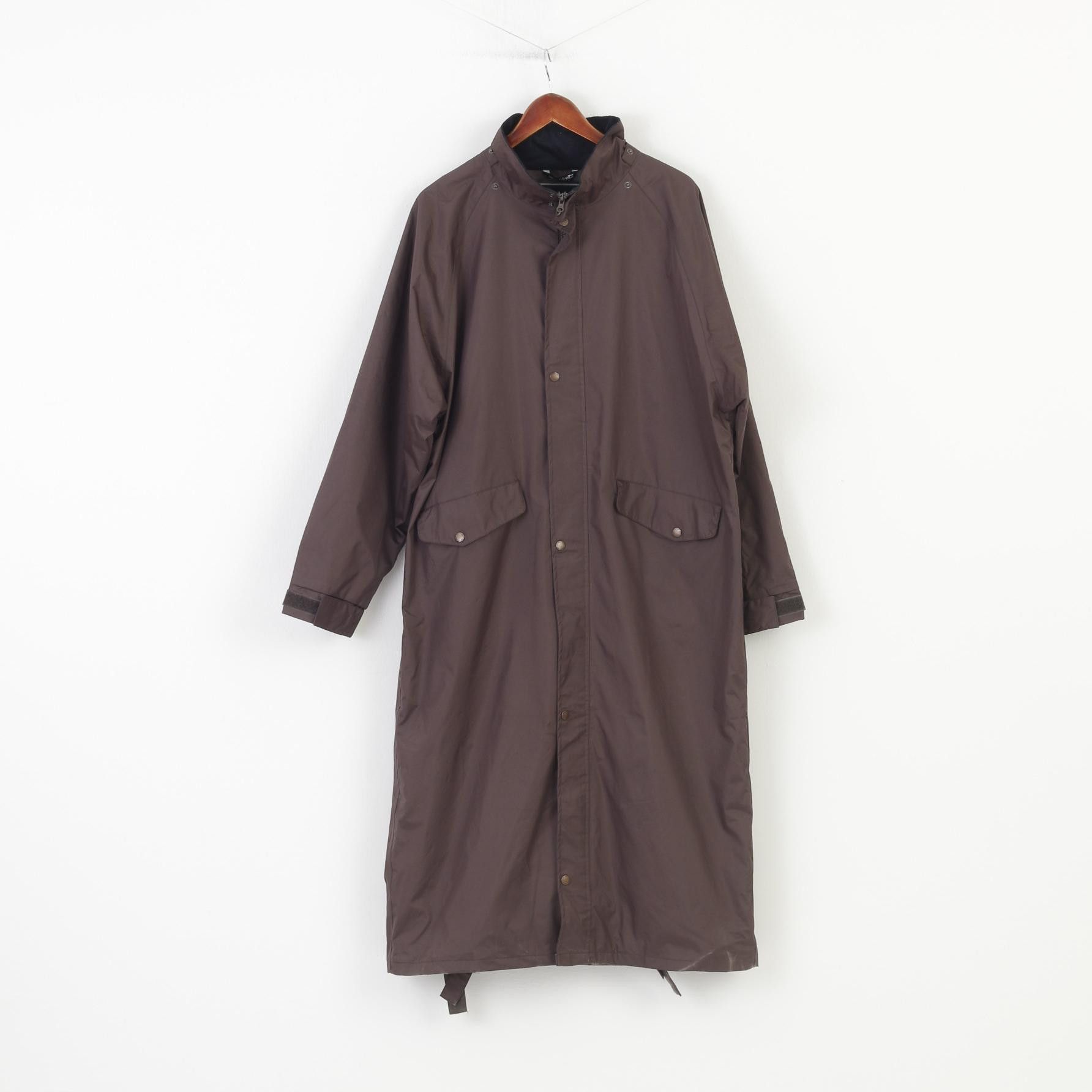 Vintage Target Dry Men L Coat Brown Long Full Zipper 0282 Size US L / EU 52-54 / 3 - 2 Thumbnail