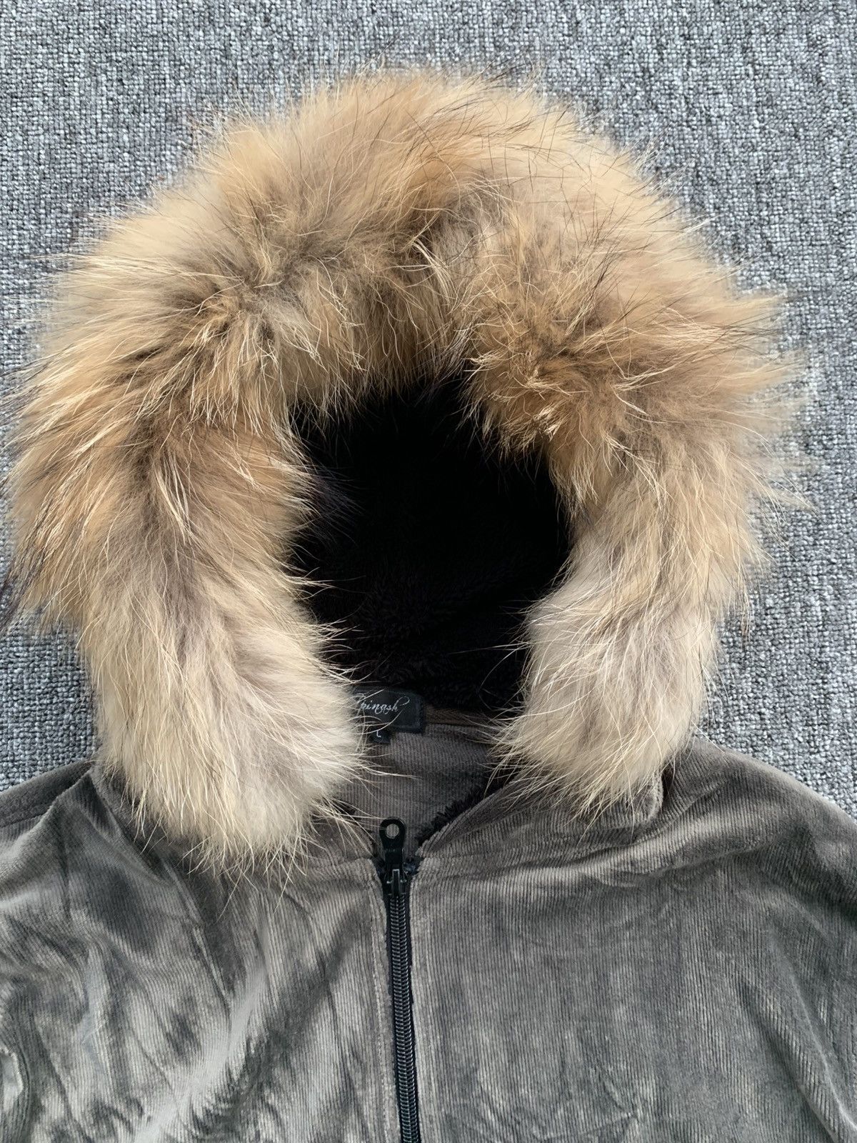 Other Spingsh Velvet Elegant Style Zip Jacket Faux Fur Hoodie Size US L / EU 52-54 / 3 - 2 Thumbnail