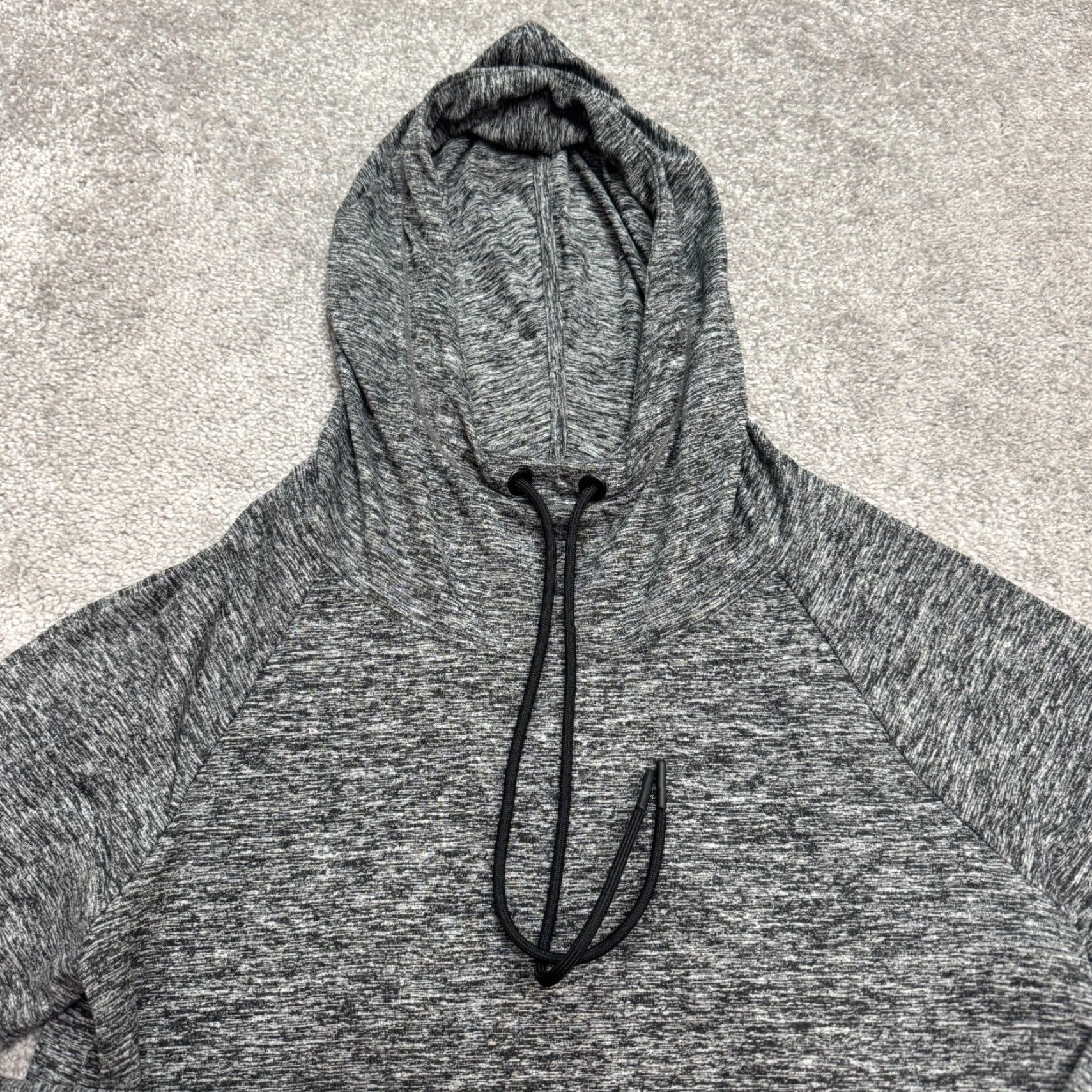 Athleta Athleta Hoodie Pullover Shirt Womens Small Heathered Gray Thumbholes Activewear Casual Sports Athleisure Women Small Gray Size S / US 4 / IT 40 - 3 Thumbnail