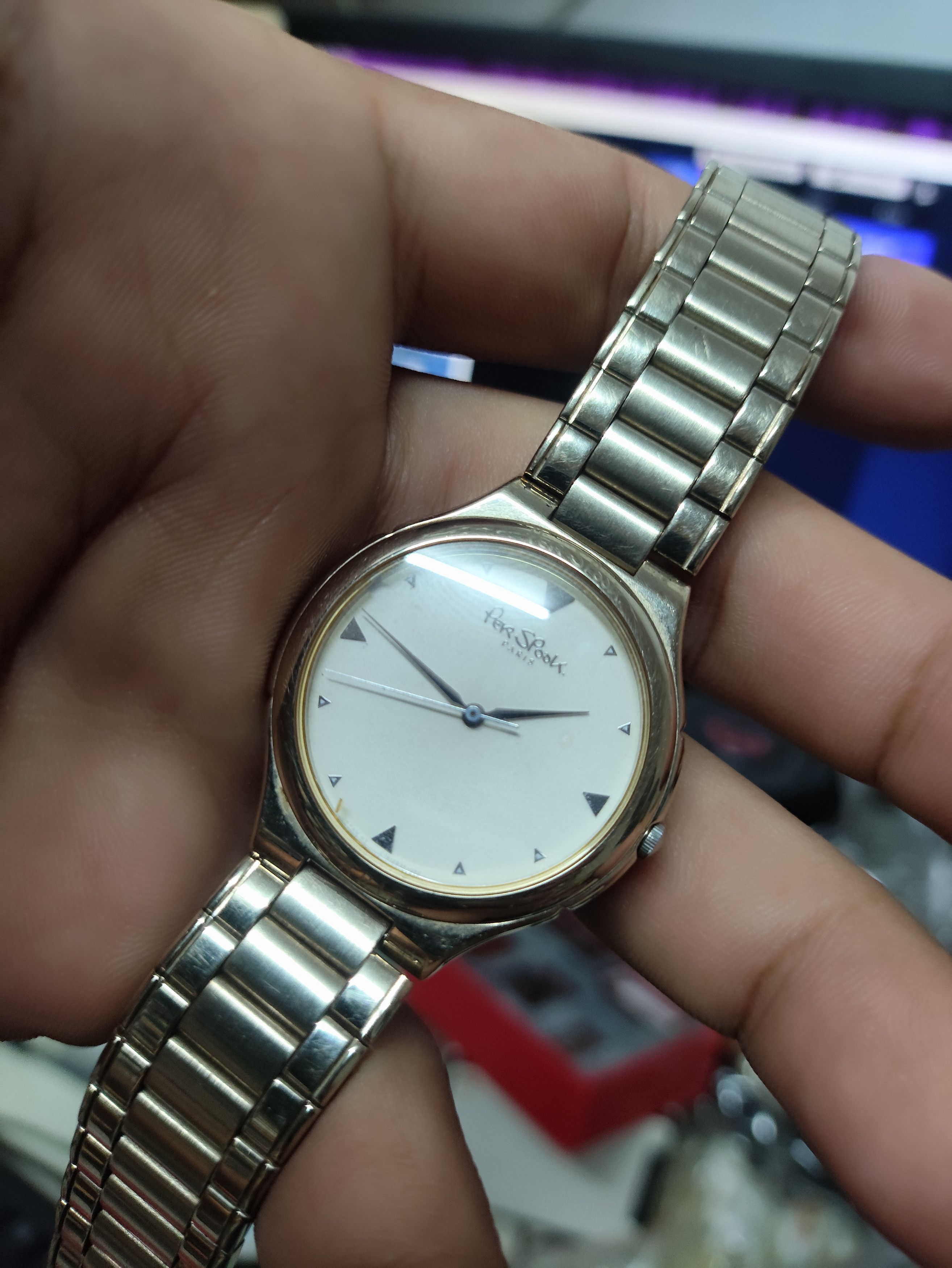 Designer × Vintage Designer Watch "PER SPOOK PARIS" Vintage Quartz Watch Stuff Size ONE SIZE - 4 Thumbnail