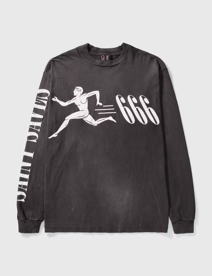 Saint Michael Running Long Sleeve T-Shirt Not Today Satan Size US XL / EU 56 / 4 - 1 Thumbnail