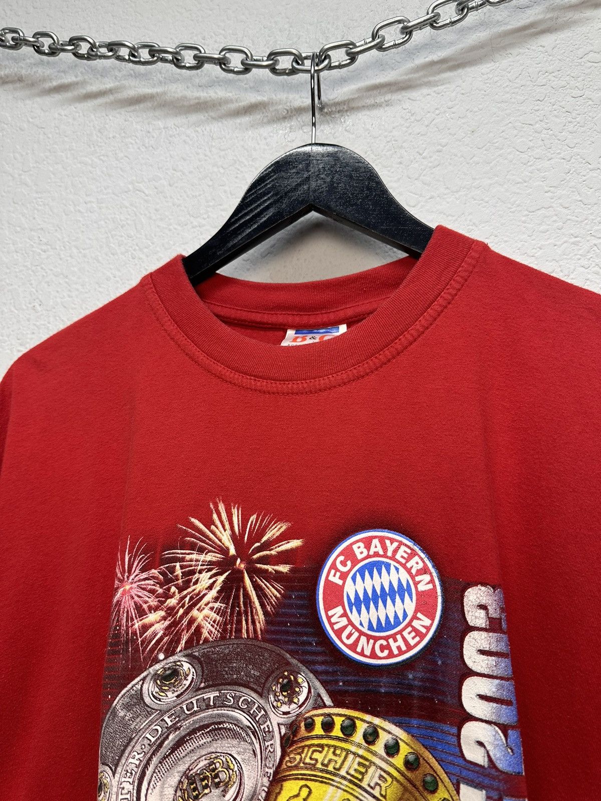 Nike FC Bayern Munich 2003 champions vintage football graphic tee Size US L / EU 52-54 / 3 - 7 Thumbnail