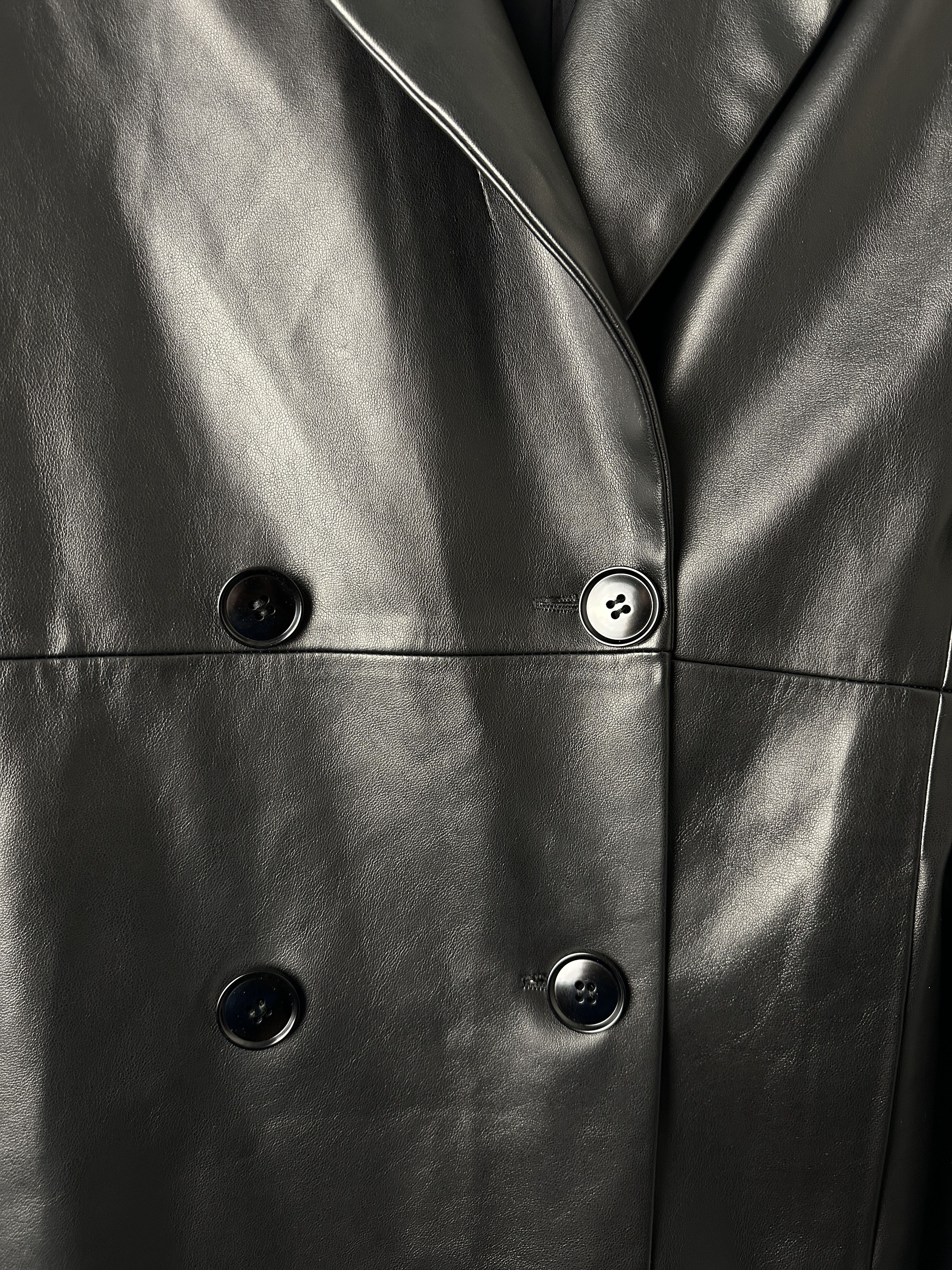 Other Vegan Leather Long Coat Size S / US 4 / IT 40 - 9 Thumbnail