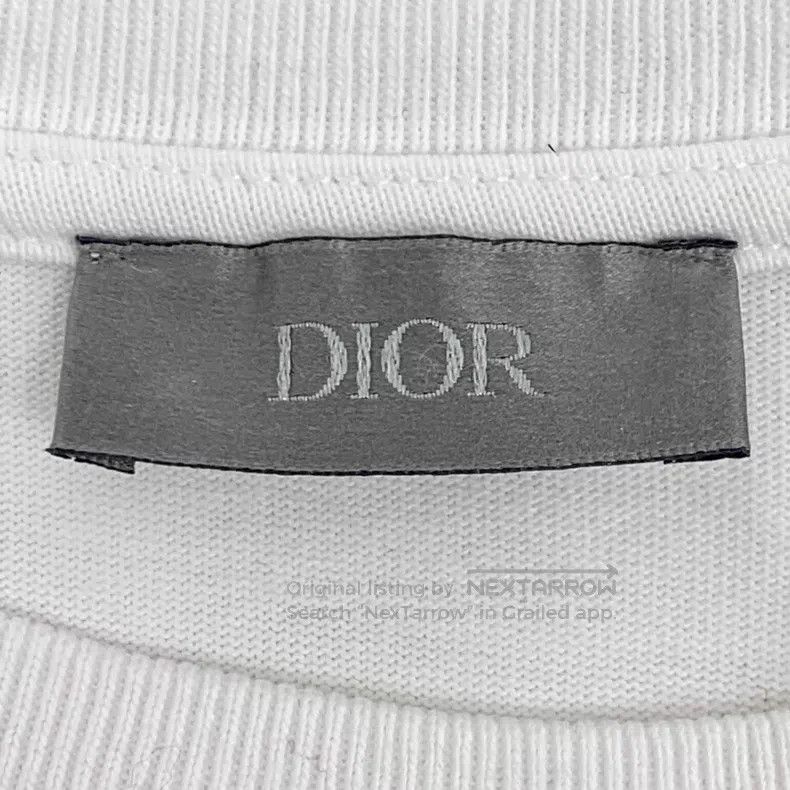 Dior Dior White CD letter embroidery cotton round-neck short-sl Size US M / EU 48-50 / 2 - 5 Thumbnail