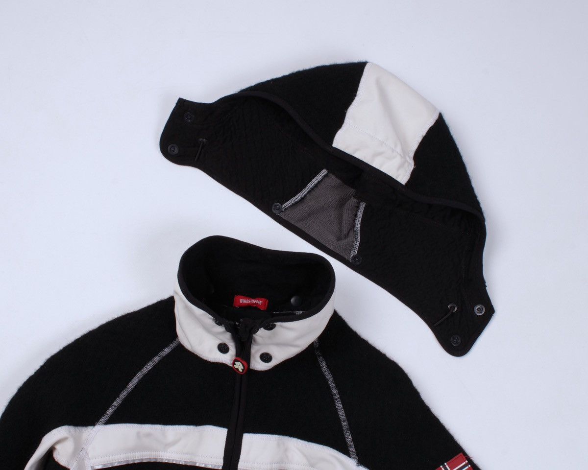 Dale Of Norway DALE OF NORWAY Windstopper Wool Black White Zip Hoodie Size L / US 10 / IT 46 - 11 Thumbnail