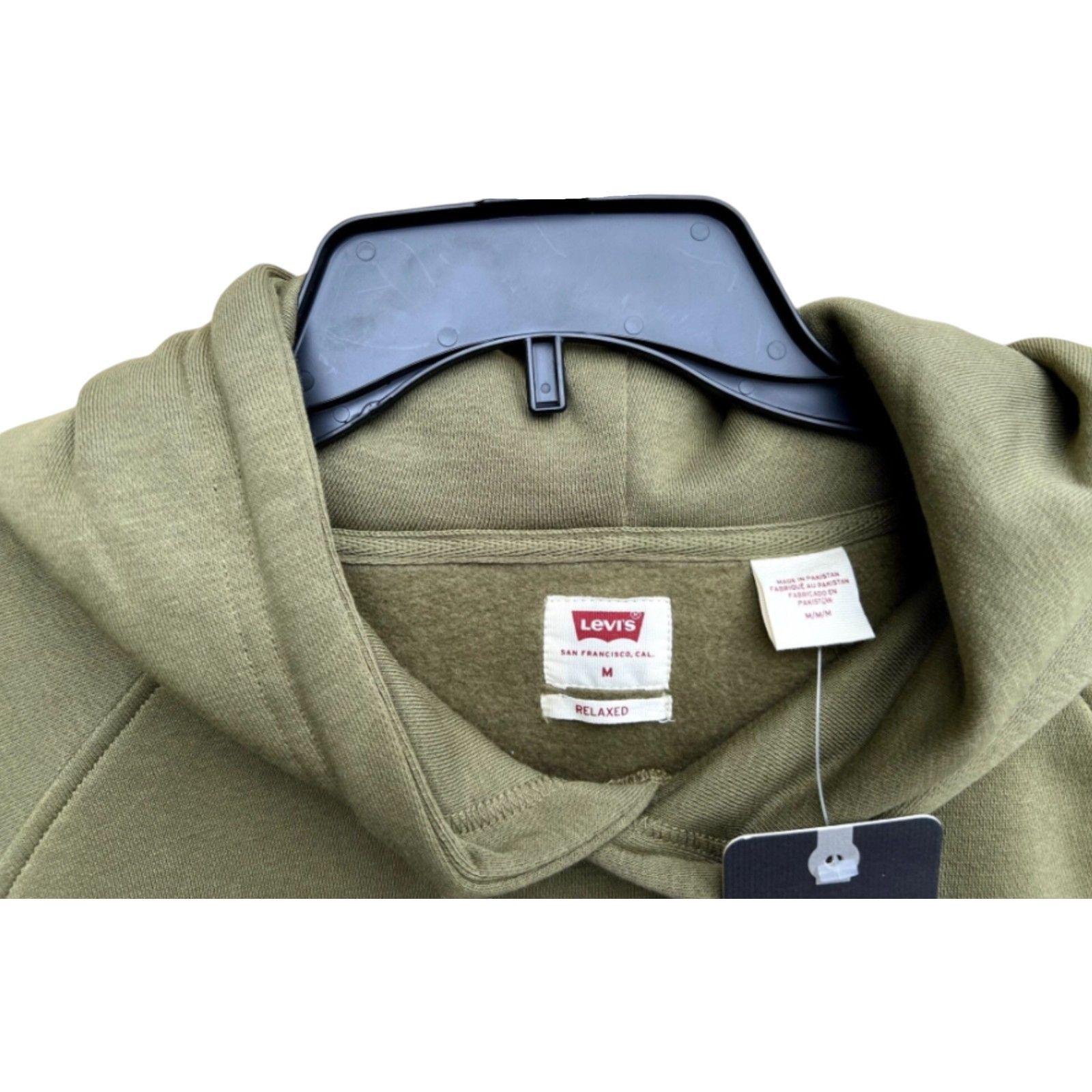 Levi's Levi's - Men's Long Sleeve Hoodie - Olive Green/Grey - Mediu Size US M / EU 48-50 / 2 - 12 Thumbnail