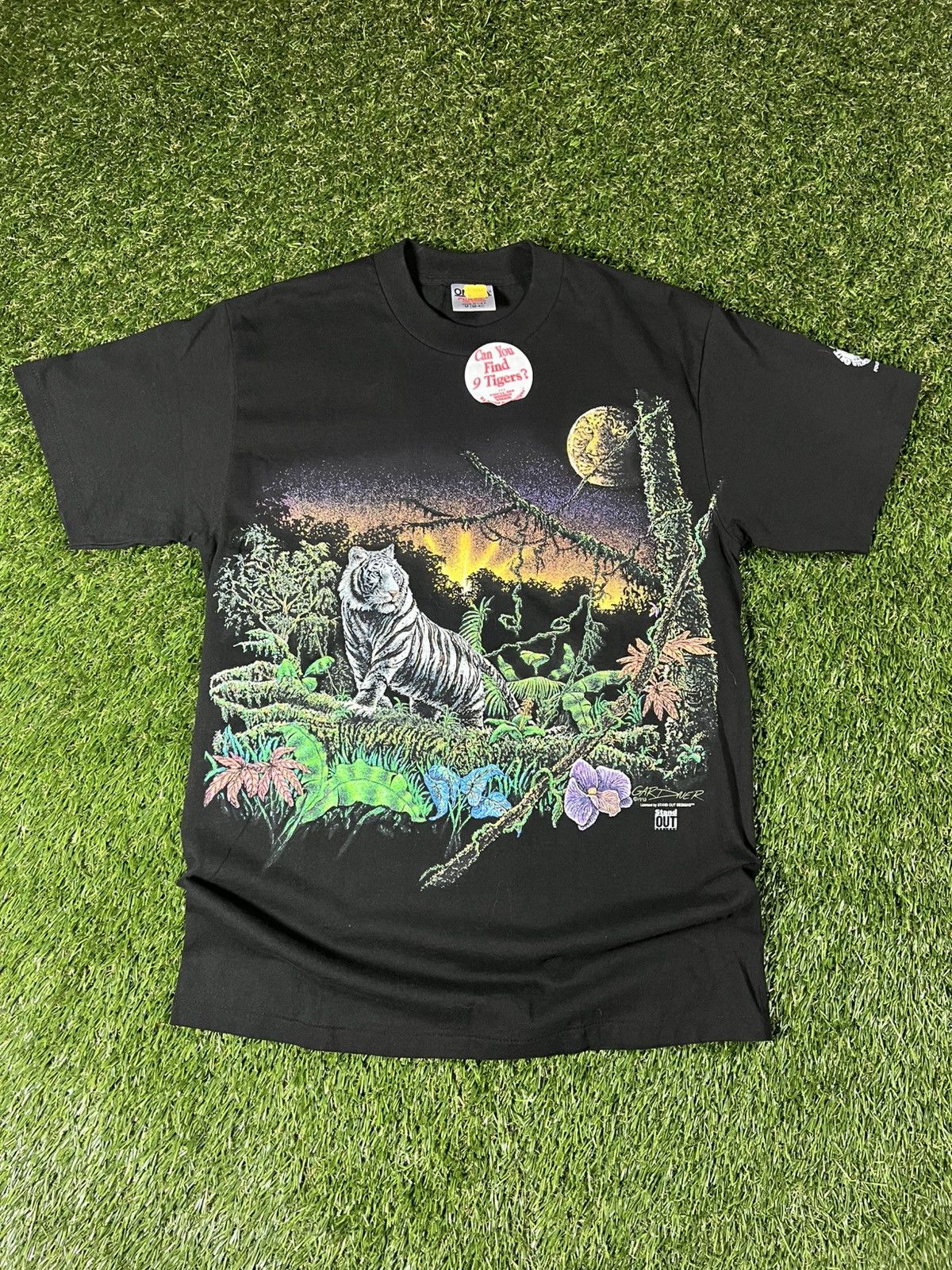 Habitat Vintage 90’s Vibrant Tigers Graphic Animal Art Nature Tee Size US M / EU 48-50 / 2 - 1 Thumbnail