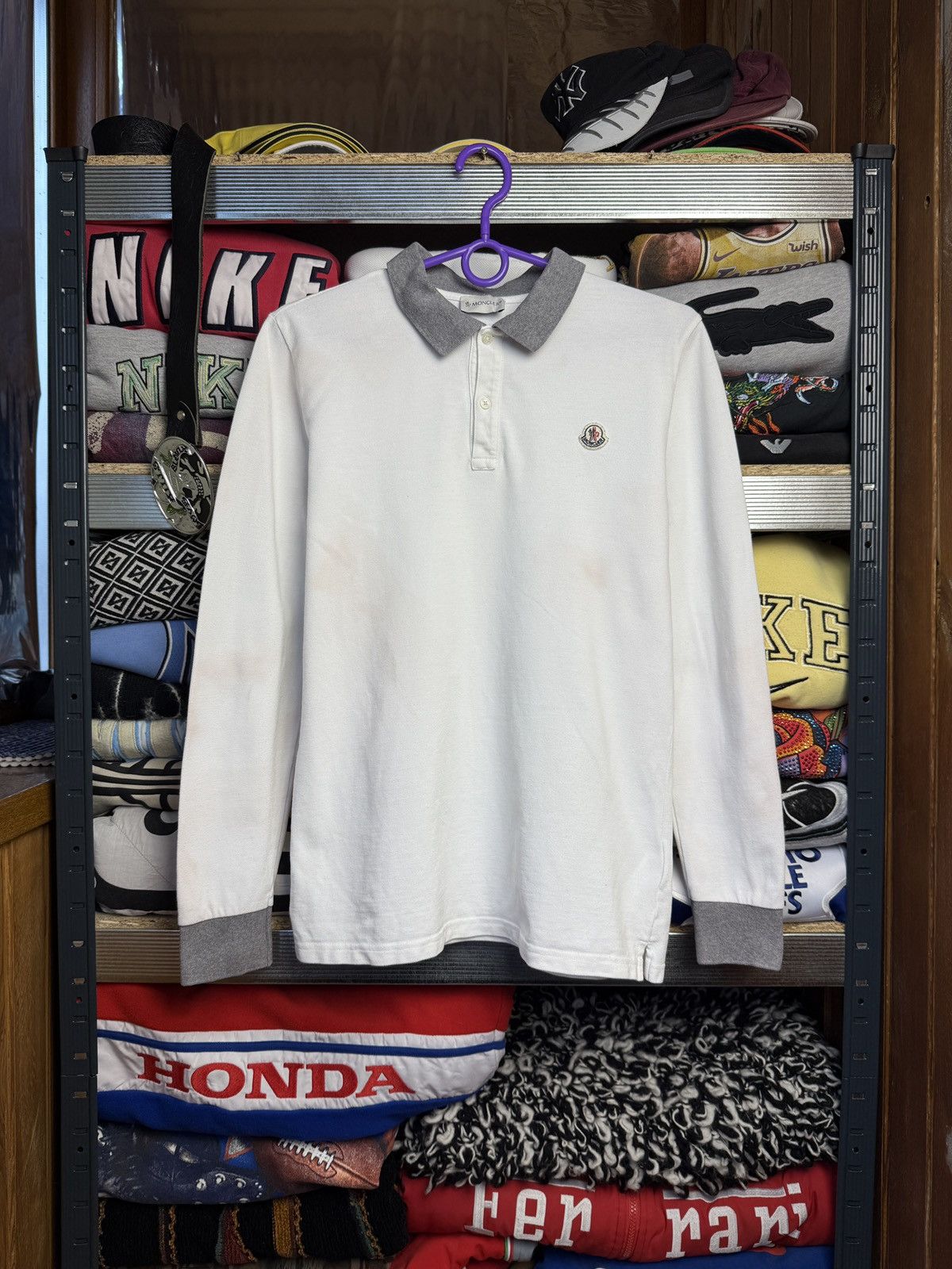 Moncler Moncler Polo Long Sleeve Luxury Size US XS / EU 42 / 0 - 1 Thumbnail