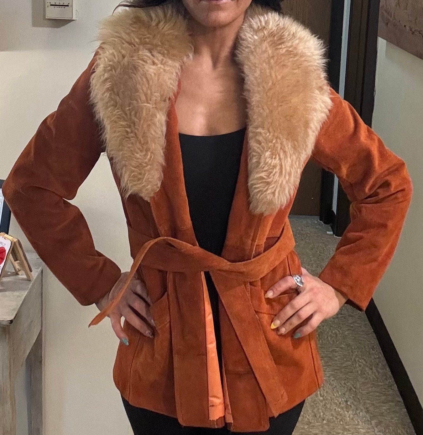 Other Vintage 70s suede jacket Size XS / US 0-2 / IT 36-38 - 1 Thumbnail