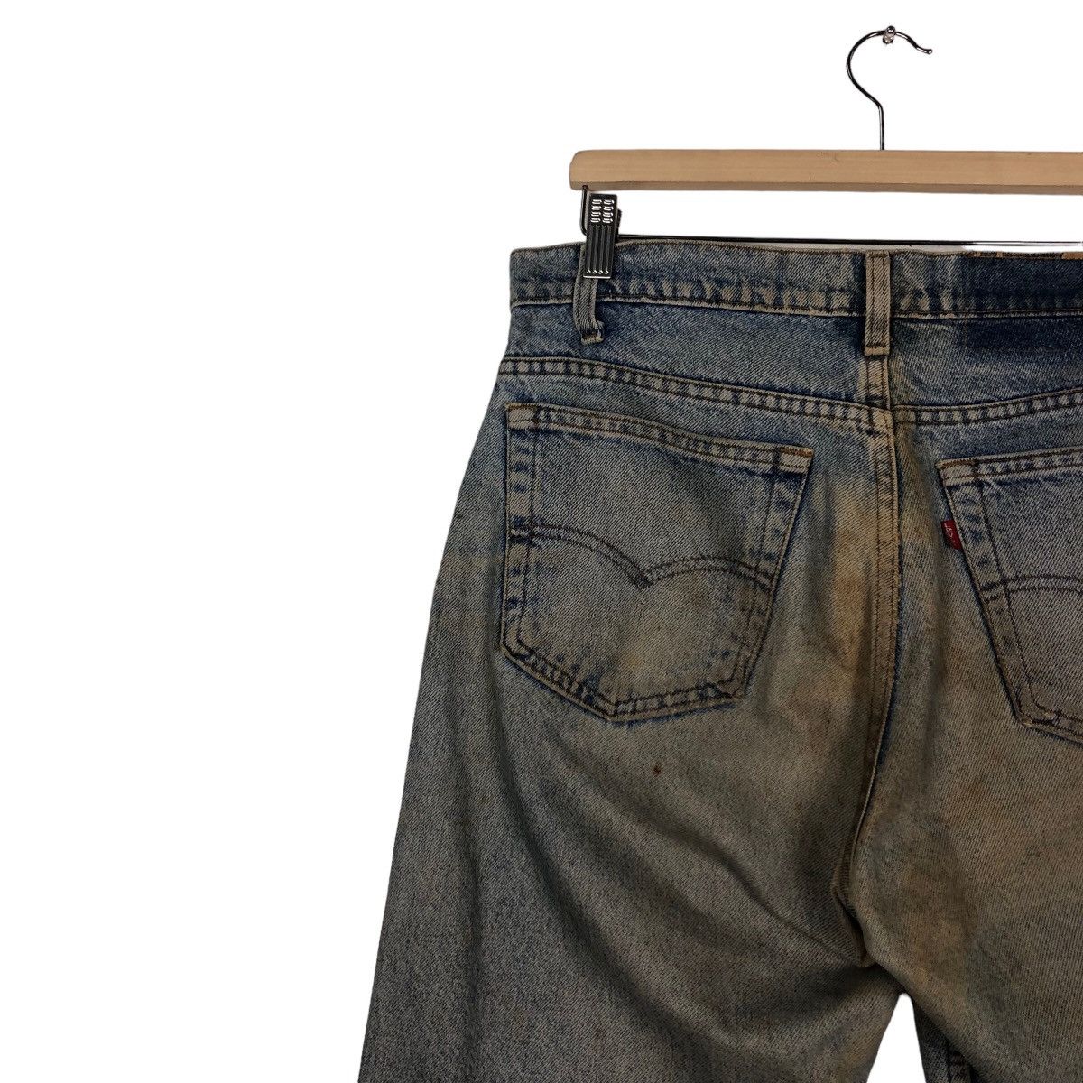 Levi's 🔥VINTAGE DISTRESSED DENIM JEANS LEVI’S MADE IN USA Size US 34 / EU 50 - 14 Thumbnail