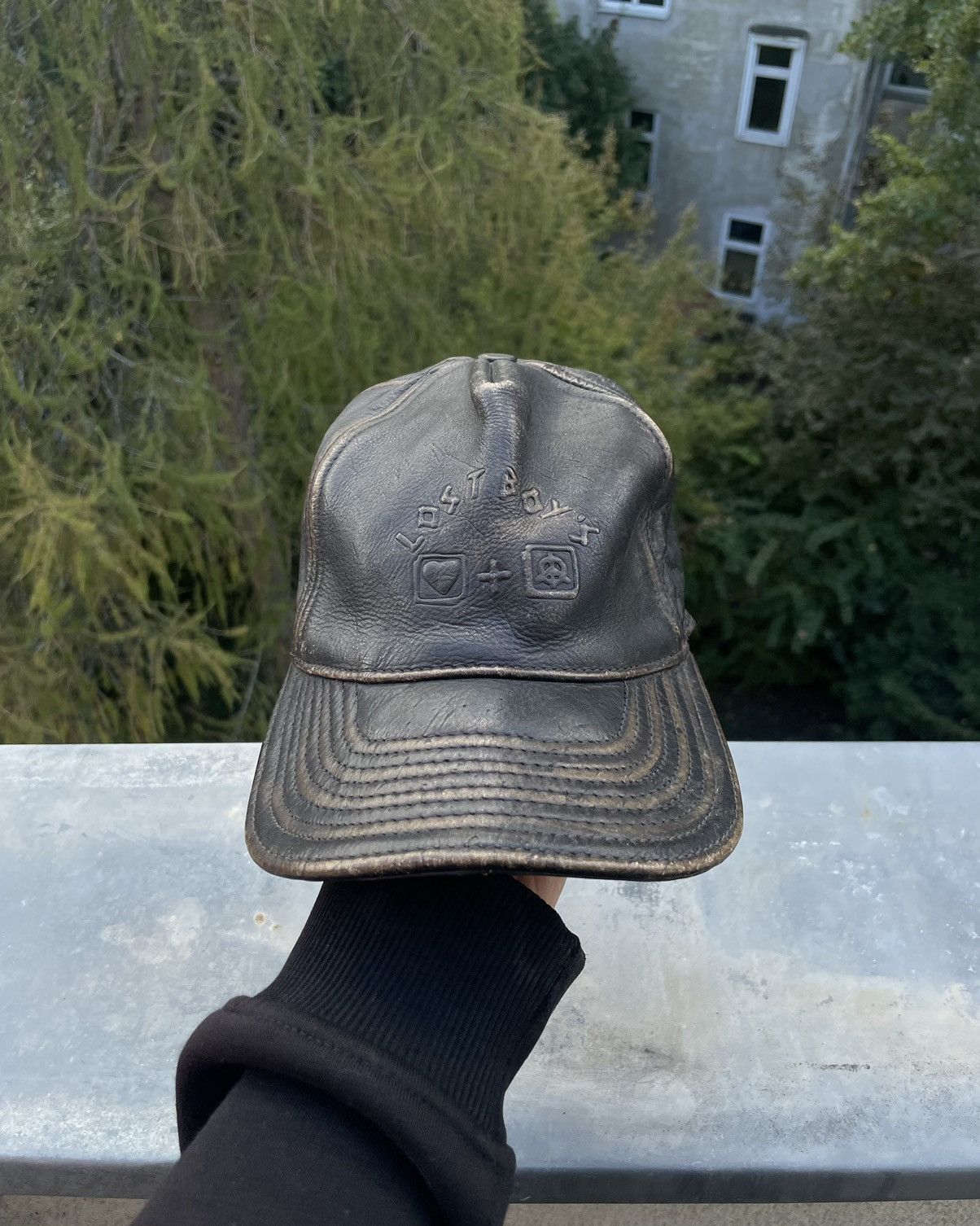 Lost Boys Archives × Vintage Lost Boys Archive Vintage Leather Cap Hat Size ONE SIZE - 1 Thumbnail