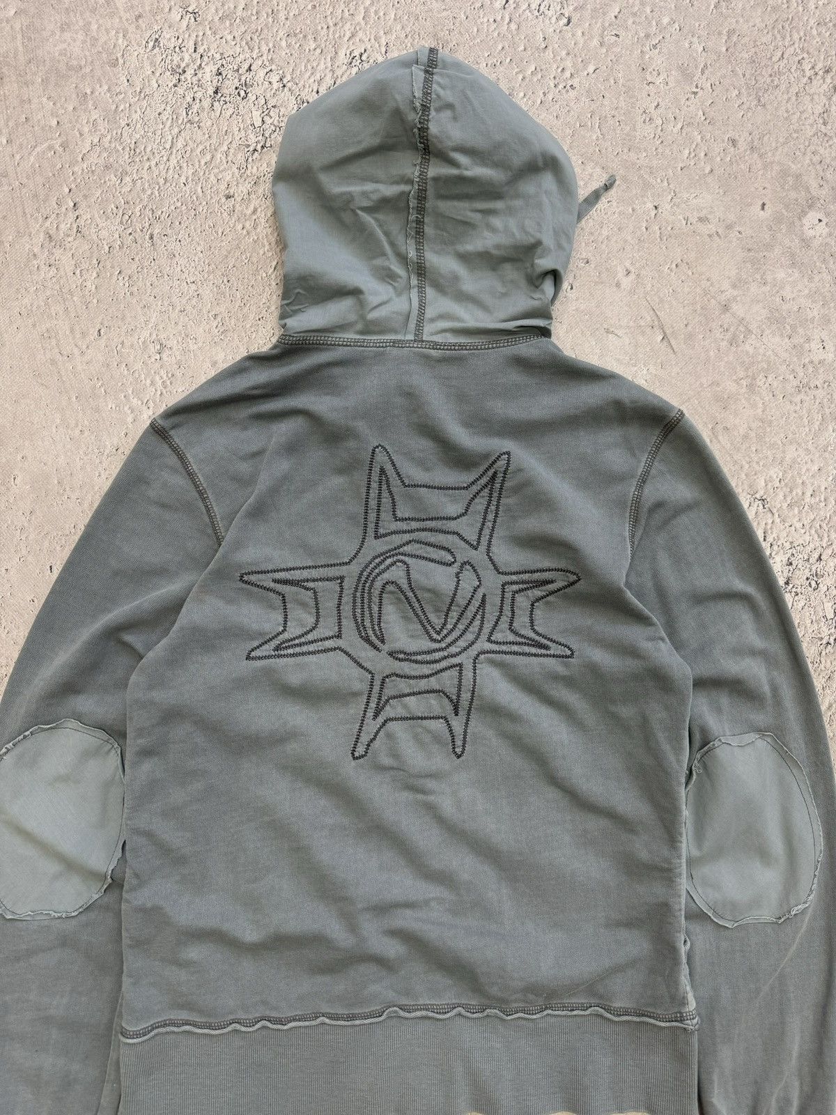 Hysteric Glamour × If Six Was Nine × Le Grande Bleu (L.G.B.) 2000s Japanese Punk Grunge Fur HOODIE RIPPED opium style Size US S / EU 44-46 / 1 - 12 Thumbnail