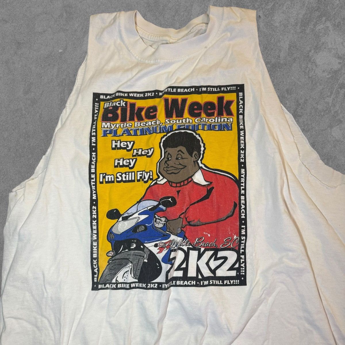 Harley Davidson × Vintage vintage fat albert black bike week cut off shirt XL Size US XL / EU 56 / 4 - 2 Thumbnail