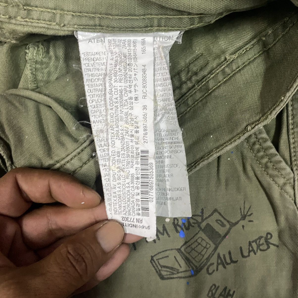 Japanese Brand Vtg Splash Spellout Patchwork Army Fatigue Baker Pants Size 30" / US 8 / IT 44 - 4 Thumbnail