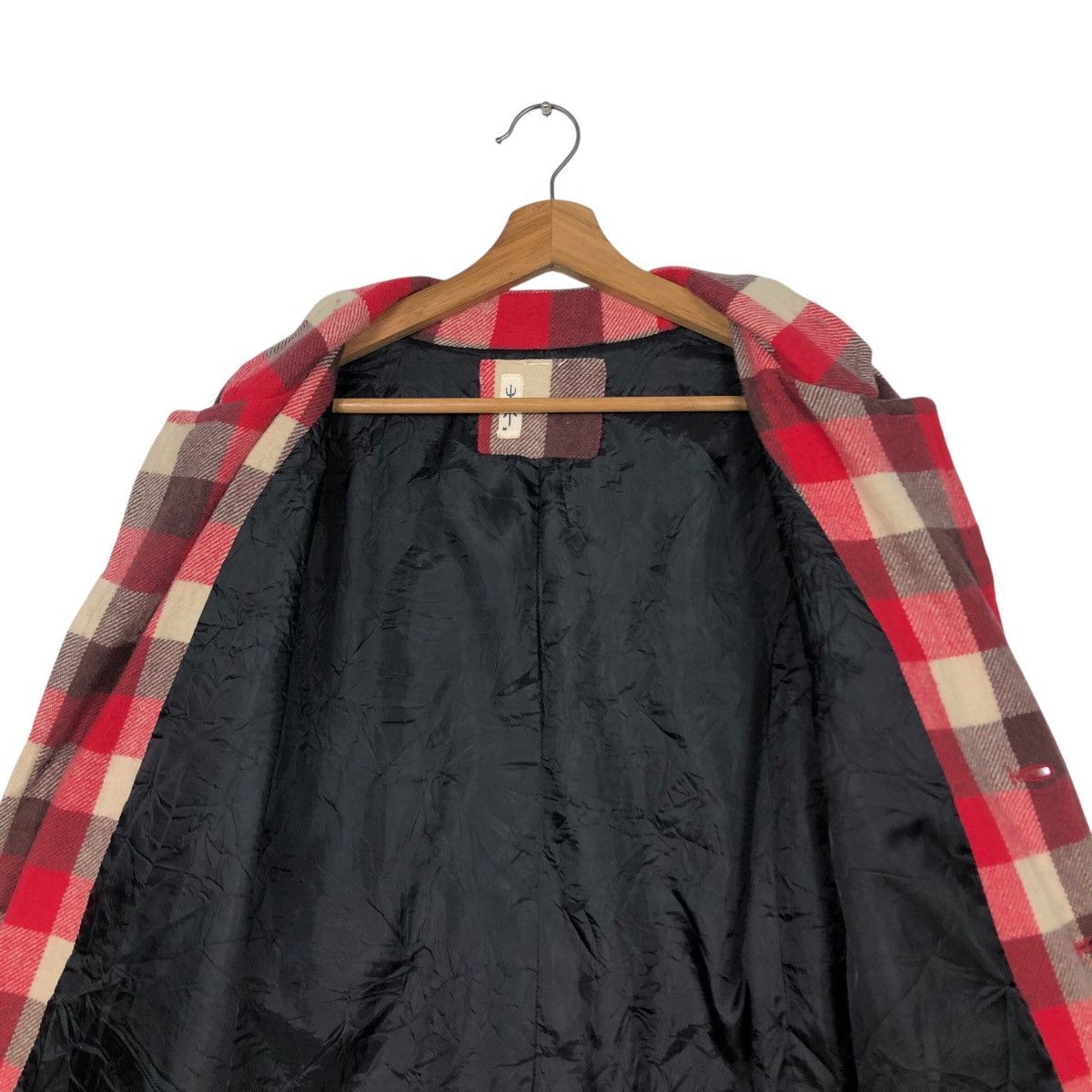 Flannel × Japanese Brand × Vintage 📌Vintage Chore Work Jacket Hikari Shoji Tartan Issey Miyake Size US M / EU 48-50 / 2 - 15 Thumbnail