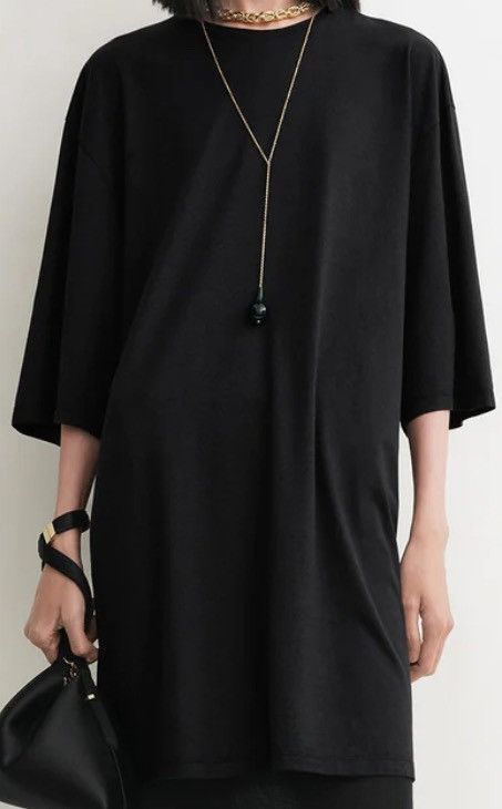 Toteme 2 TOTOME ( 1 black & 1 white t-shirt dress Sz: XS $290 each Size XS / US 0-2 / IT 36-38 - 1 Thumbnail