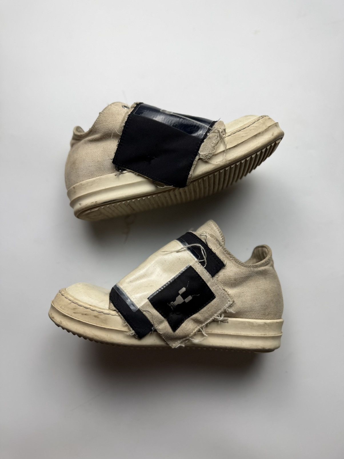 Rick Owens Drkshdw Rick Owens Drkshdw Patchwork Ramones Low Size US 5 / IT 35 - 2 Thumbnail