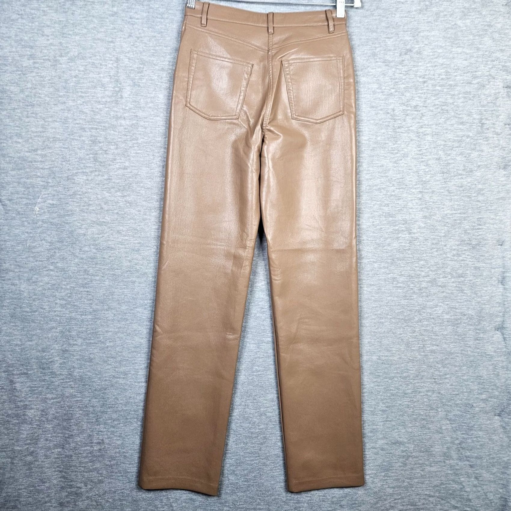 Vintage Wilfred Pant Women’s Straight Leg Camel Zip Fly Pockets Size 4 Pant Adults Beige Collection 4 Calico? Size 27" / US 4 / IT 40 - 7 Thumbnail