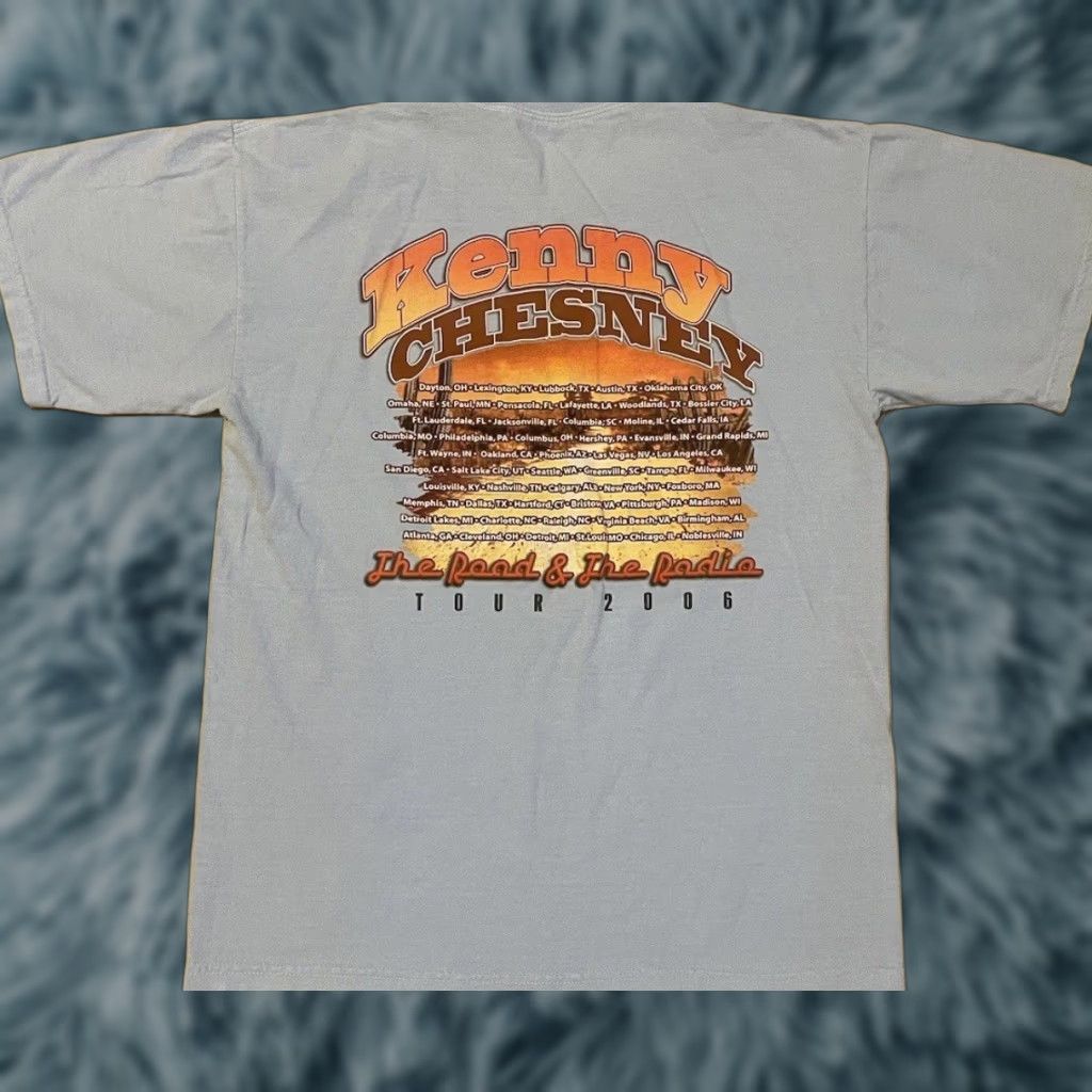Vintage VINTAGE Kenny Chesney Tour Shirt M Concert Cowboy Rock Grunge 90s Y2K Blue Size US M / EU 48-50 / 2 - 1 Thumbnail