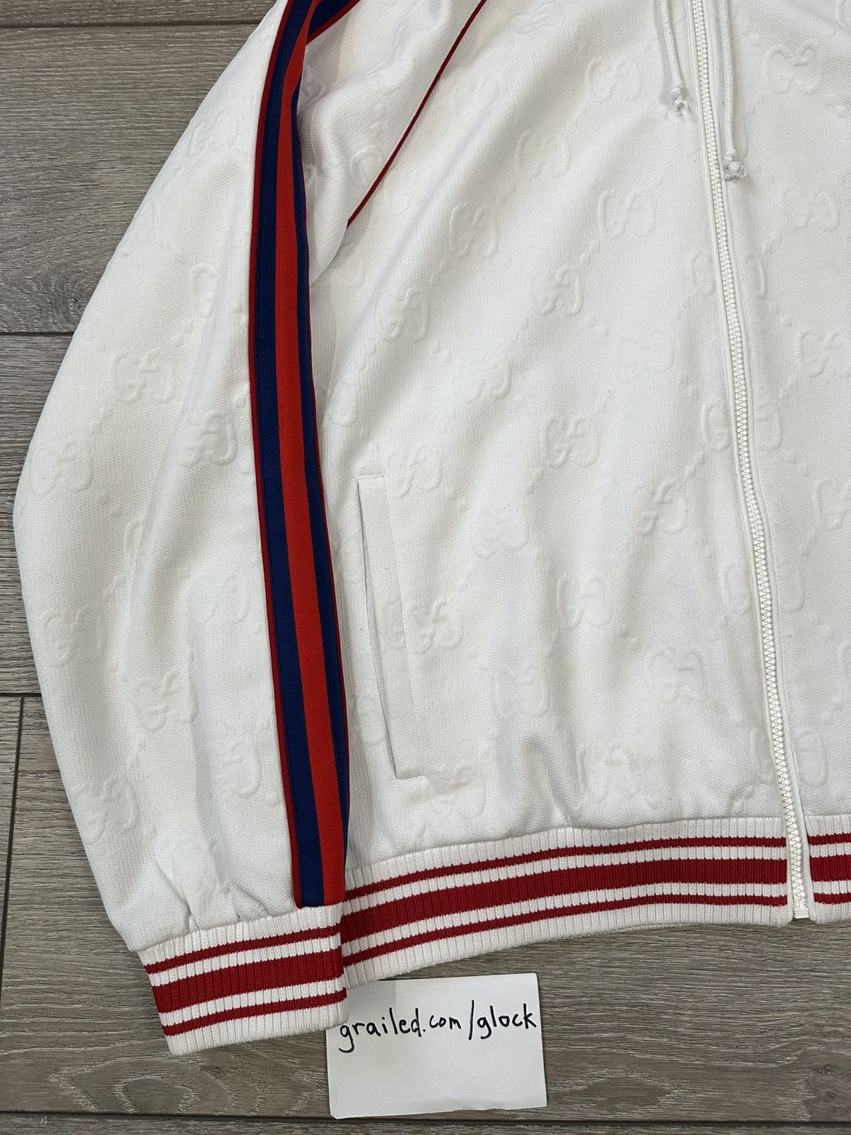 Gucci Gucci GG Logo Full Print Zip Up Windbreaker Hoodie XL Size US XL / EU 56 / 4 - 5 Thumbnail