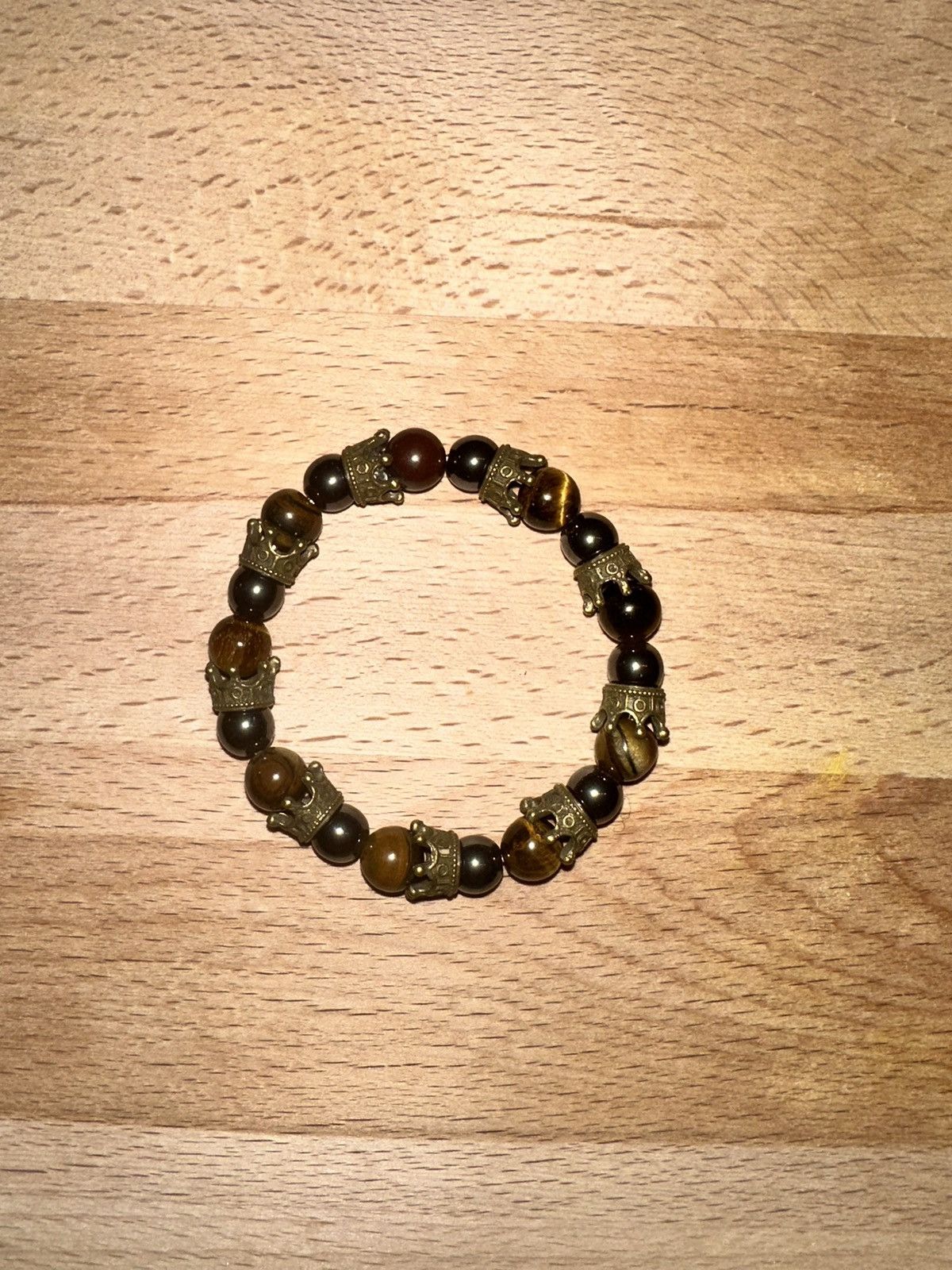 Other I Am King: Men’s Tiger Eye With Black Hematite Stones Size ONE SIZE - 1 Thumbnail