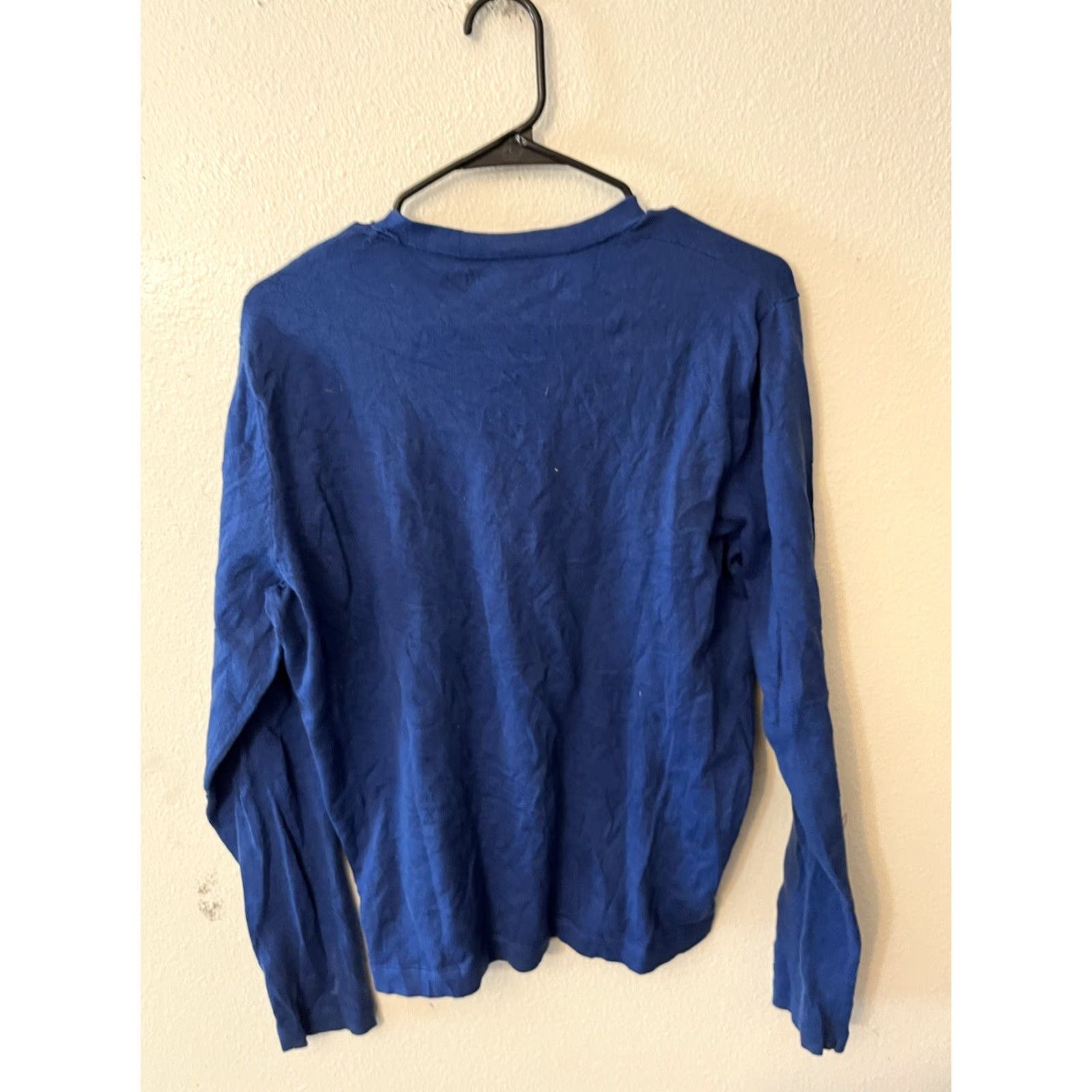 Kenneth Cole Kenneth Cole Sweater Small Pullover Cotton Knit V Neck Classic Blue Size US S / EU 44-46 / 1 - 3 Thumbnail
