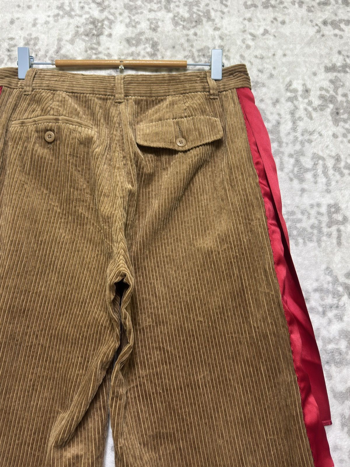 GU GU x Undercover FW21 Corduroy Pleated Ribbon Wide-Leg Pants Size US 31 - 10 Thumbnail