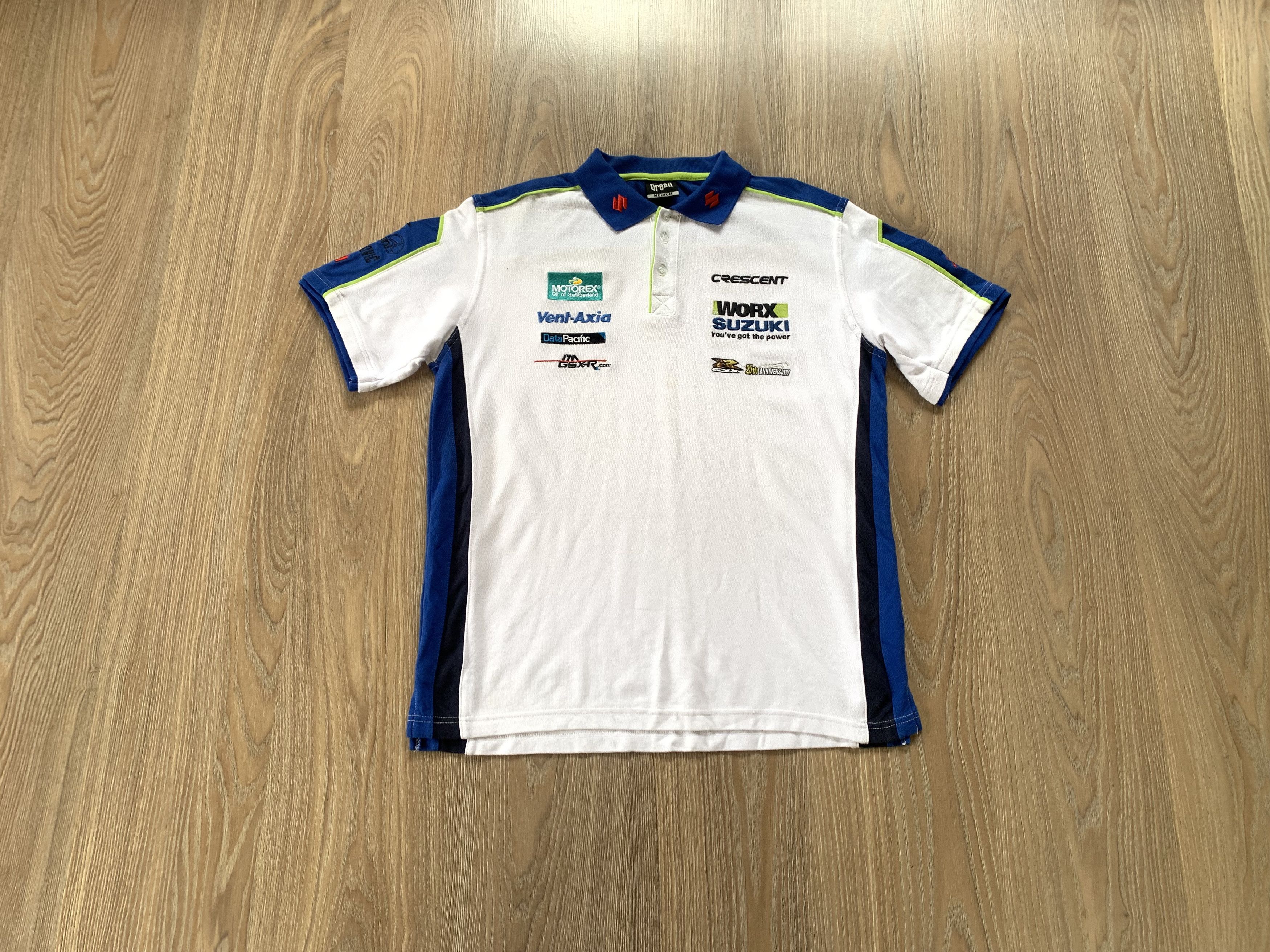 Vintage Vintage Suzuki Racing Worx Crescent Cotton Team Polo T Shirt Size US M / EU 48-50 / 2 - 1 Thumbnail