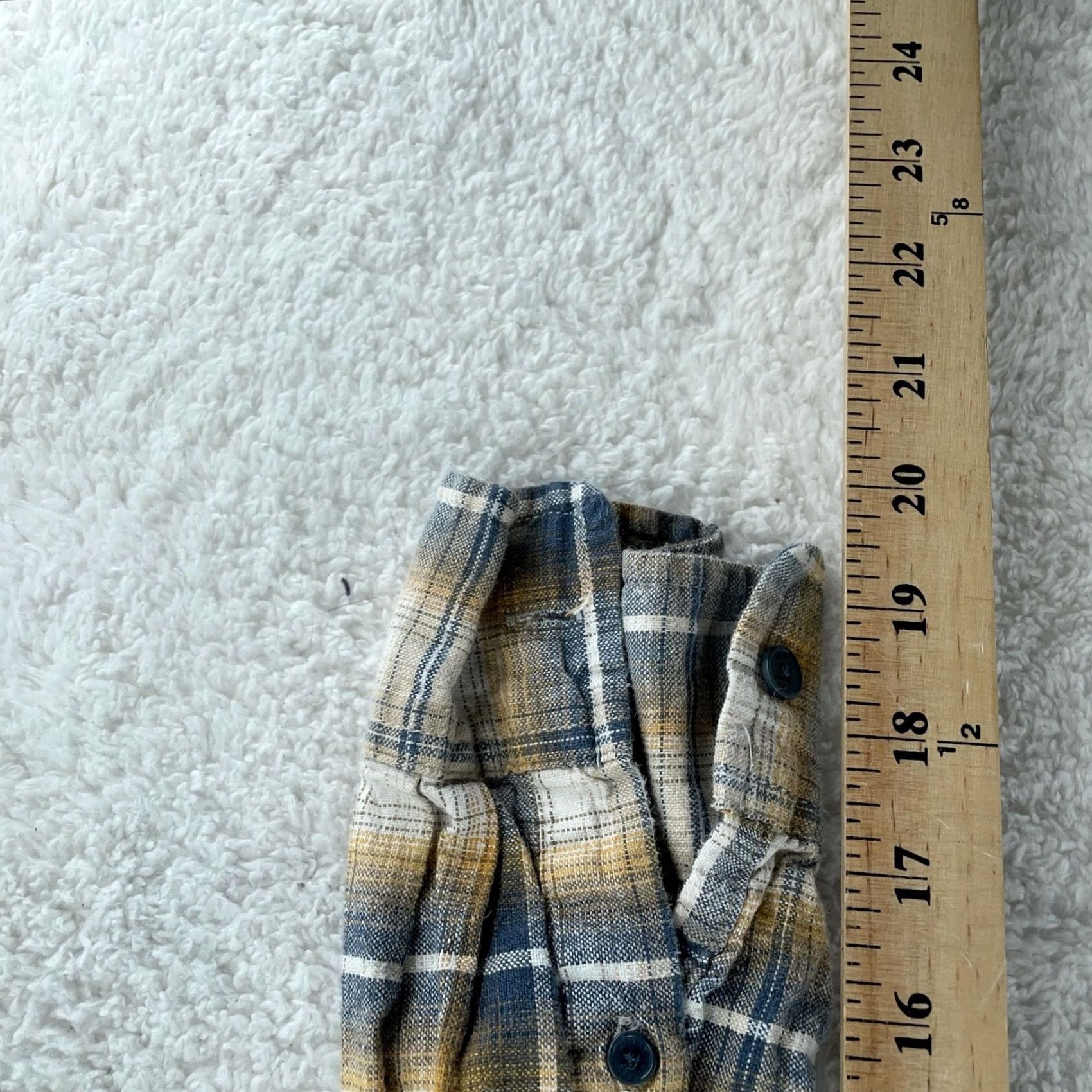 United By Blue United By Blue Flannel Shirt Mens M Brown Blue Plaid Button-Up with Pockets Size US M / EU 48-50 / 2 - 7 Thumbnail