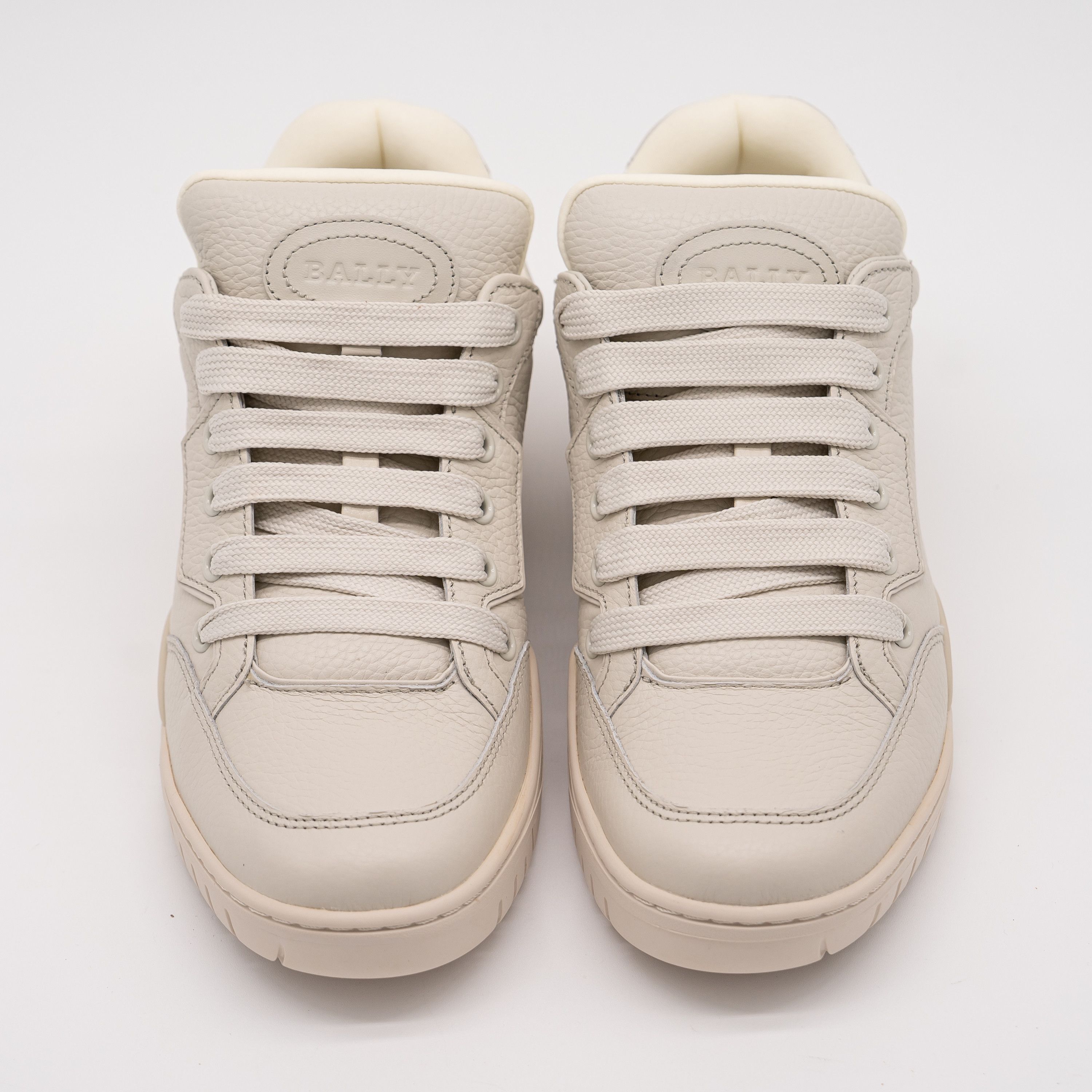 Bally 9.5 Bally Kiro Dusty White Leather Sneakers Beige Size US 9.5 / IT 39.5 - 3 Thumbnail